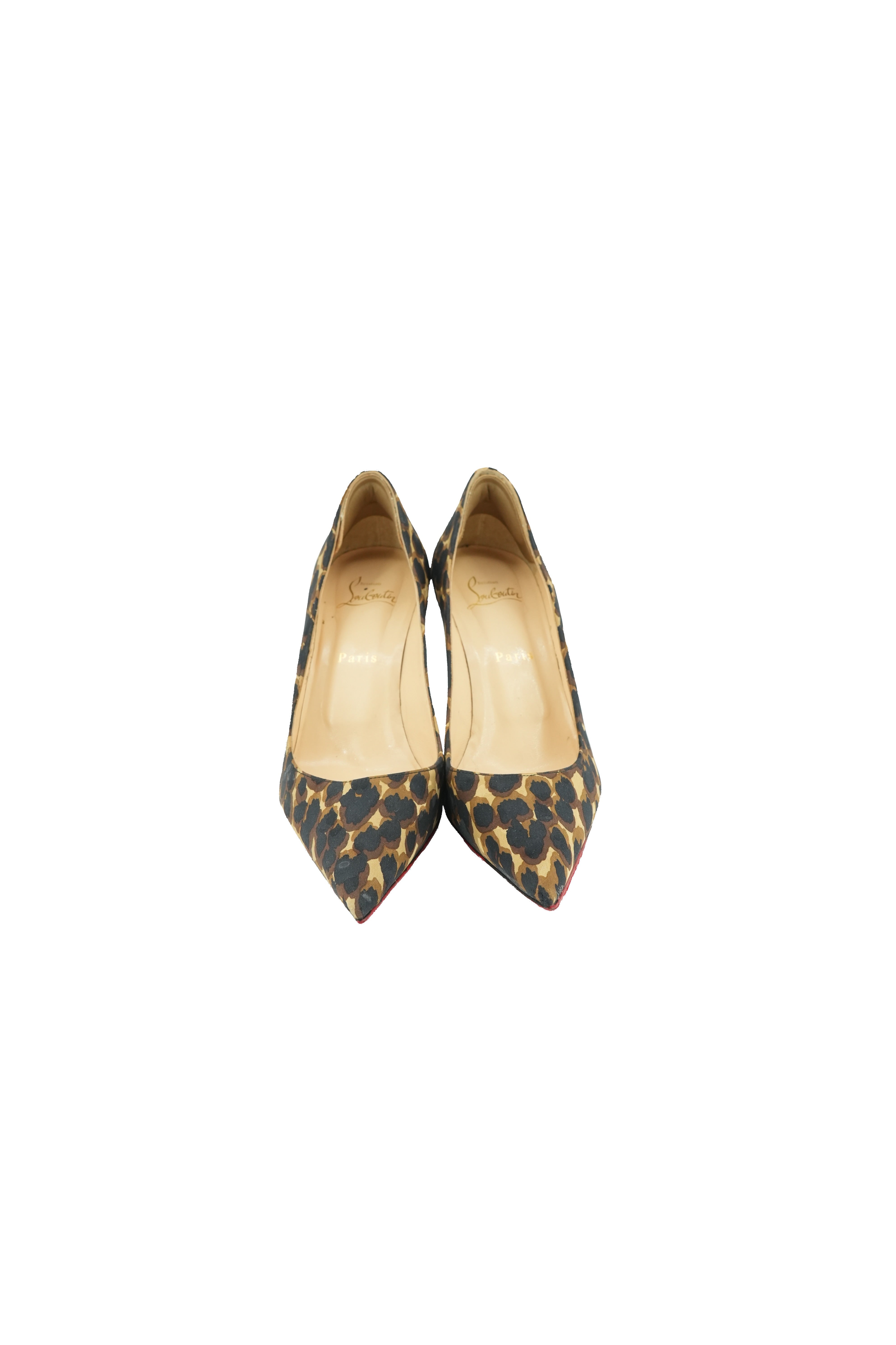 Christian Louboutin leopard print pumps size 38