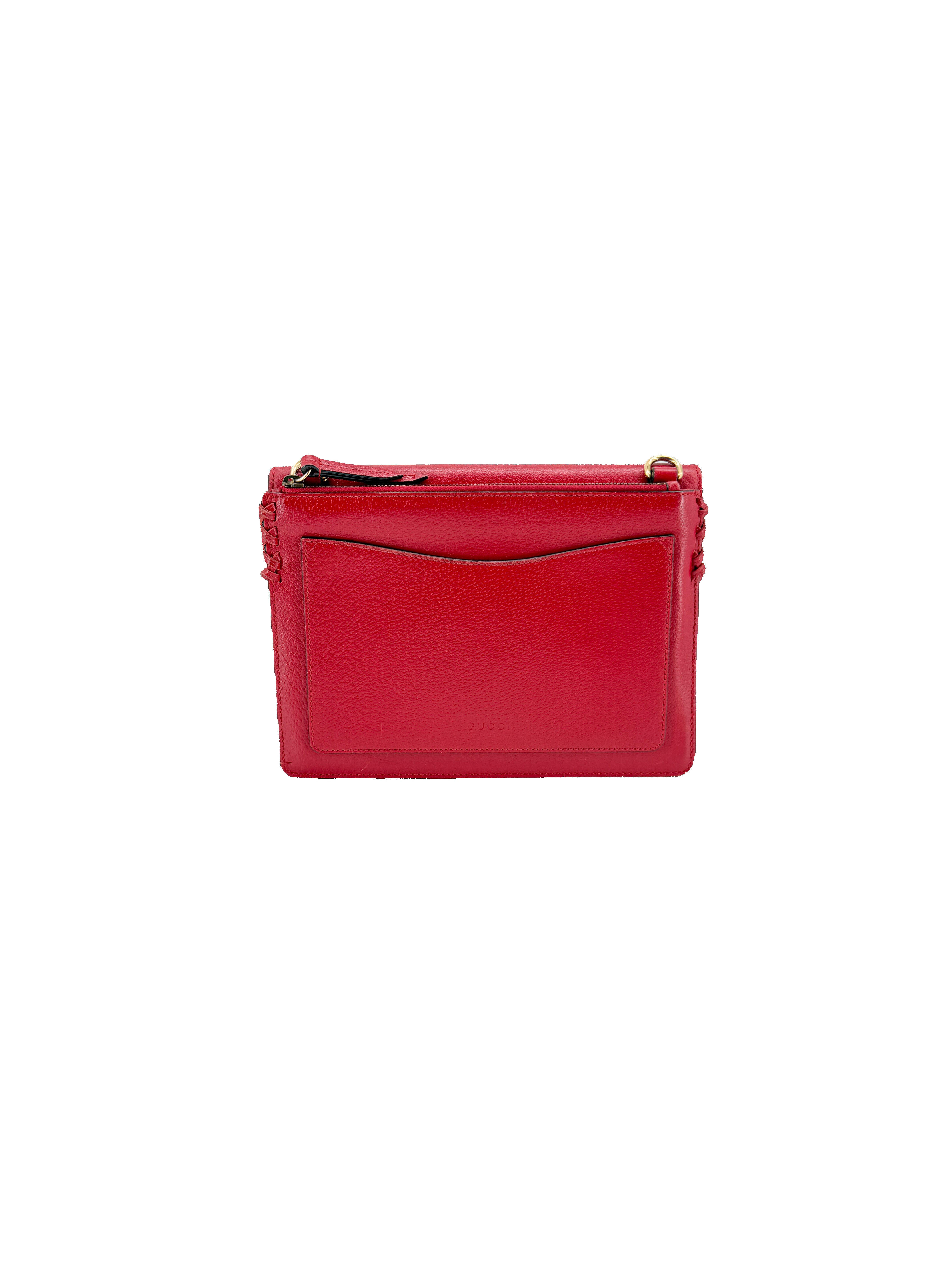 Gucci red Animalier shoulder bag 431283 493075