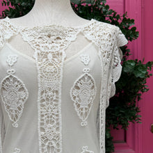 Miguelina cream tank dress size M