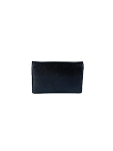 Gucci GG black Marmont leather wallet on a chain 497985-493075