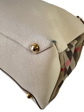 Burberry beige Nova Check Banner satchel