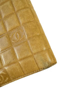 Chanel beige leather Chocolate bar wallet 8372170