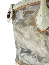 Louis Vuitton white leather mesh Lockit FO0162