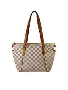 Louis Vuitton Totally PM Bag in Damier Azur Coated Canvas