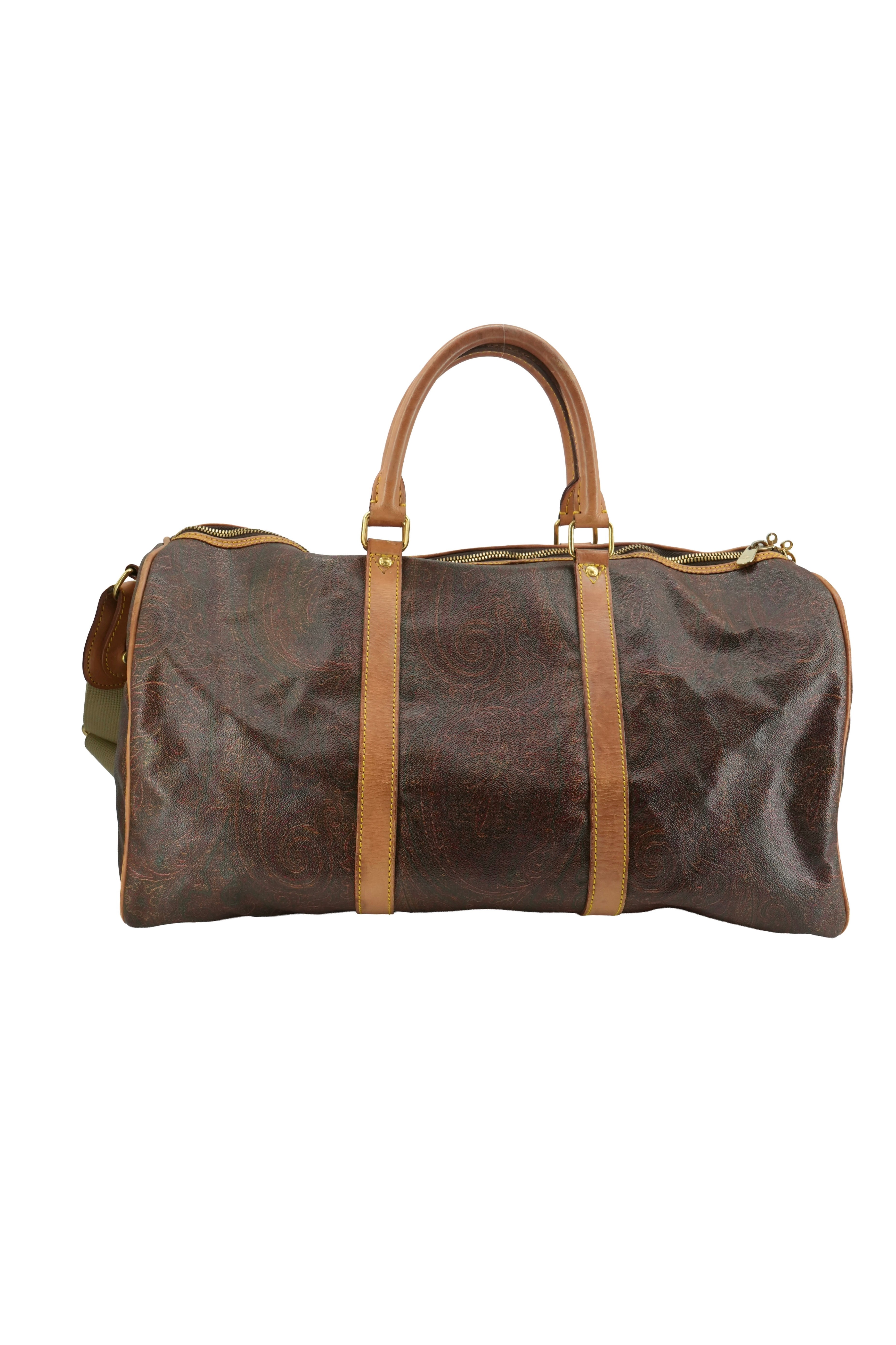 Etro paisley coated canvas weekender 1036719