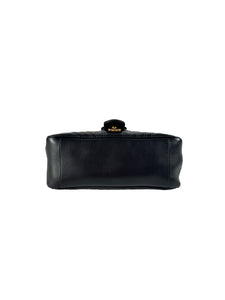 Gucci black leather Marmont top handle bag 498110204991