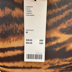 Urban Outfitters tiger sheer LS top size M NWT