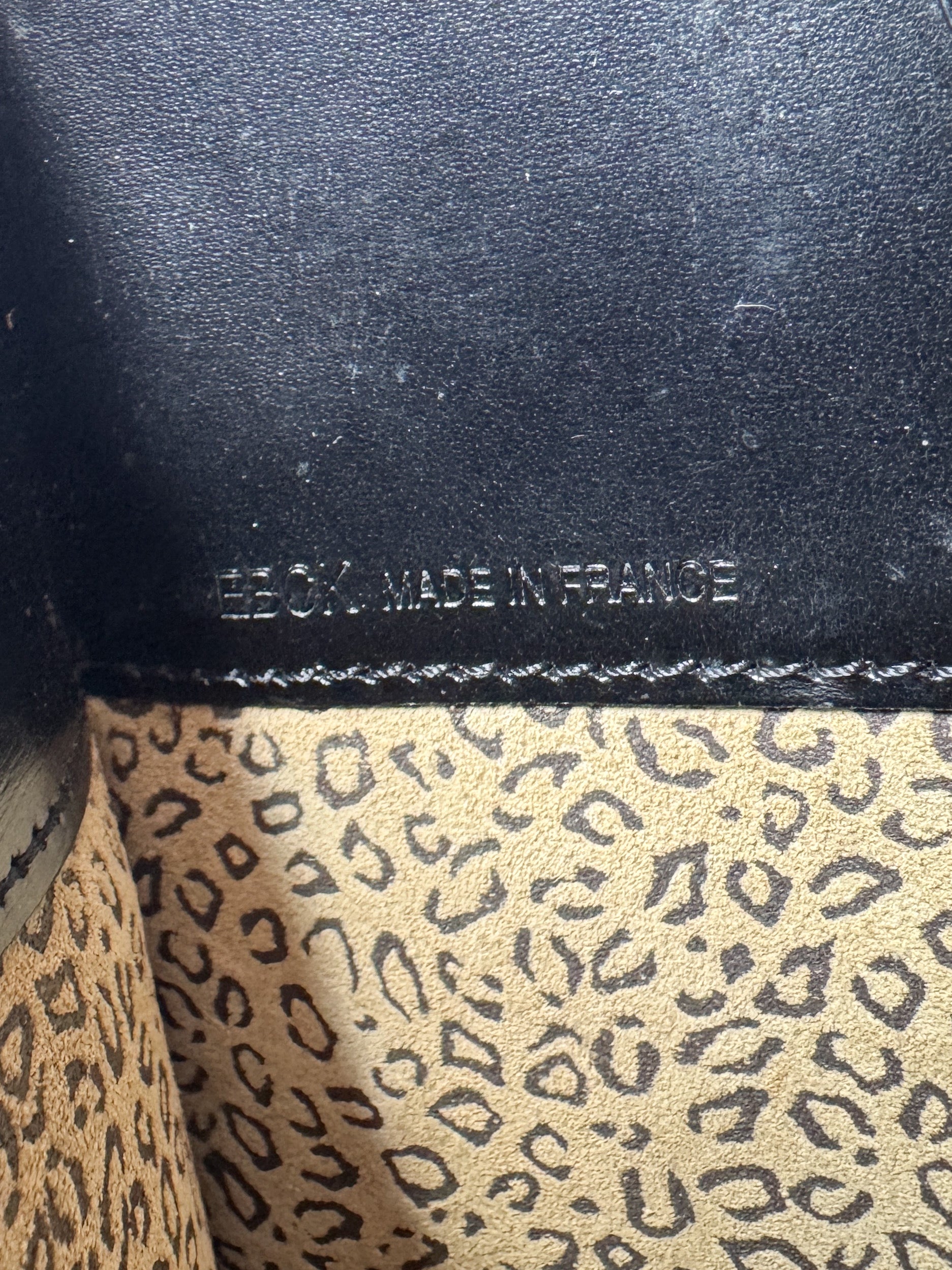 Cartier black leather Panthere tote EBCK