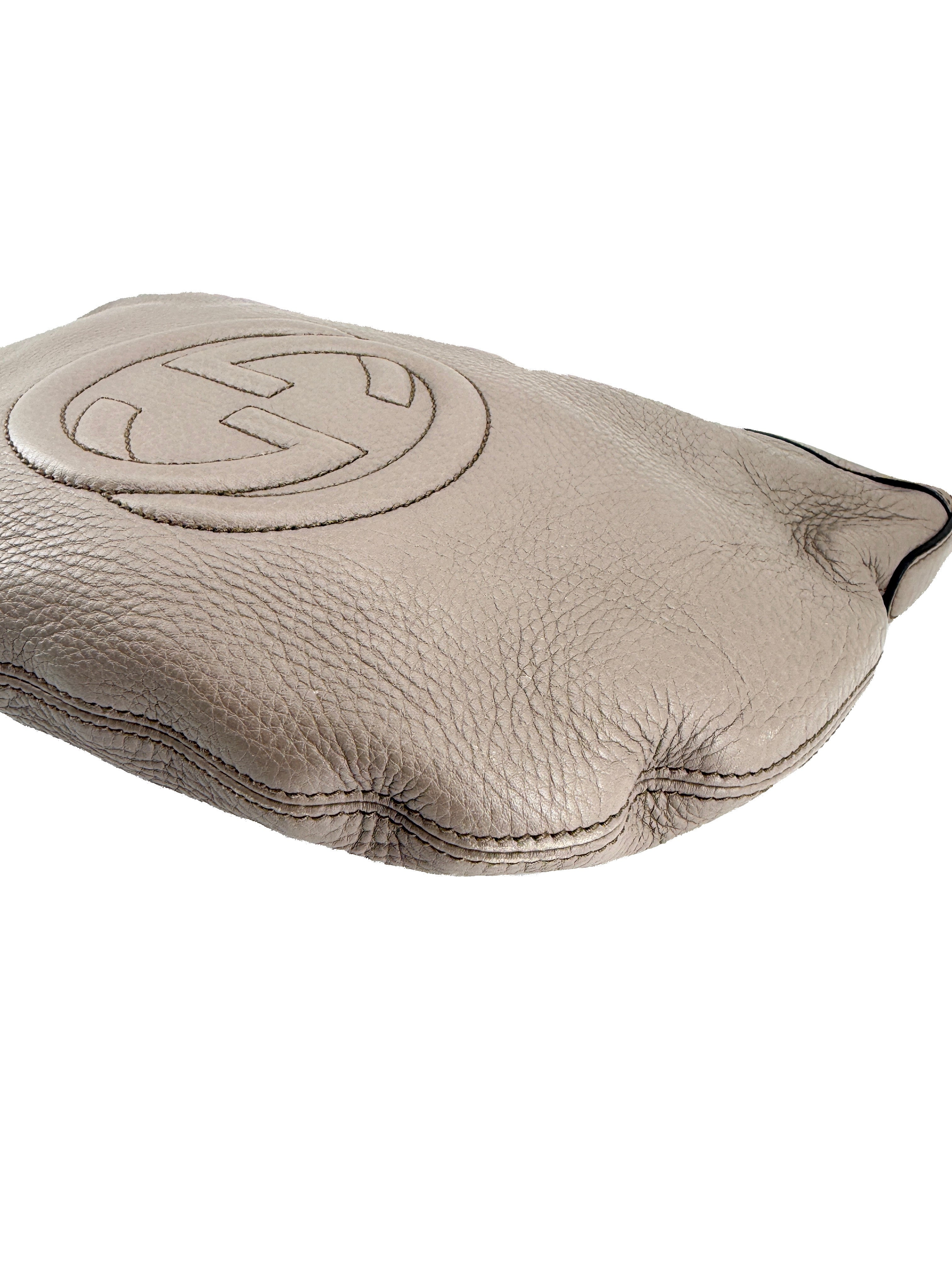 Gucci gray soho interlocking G shoulder bag 308361000926