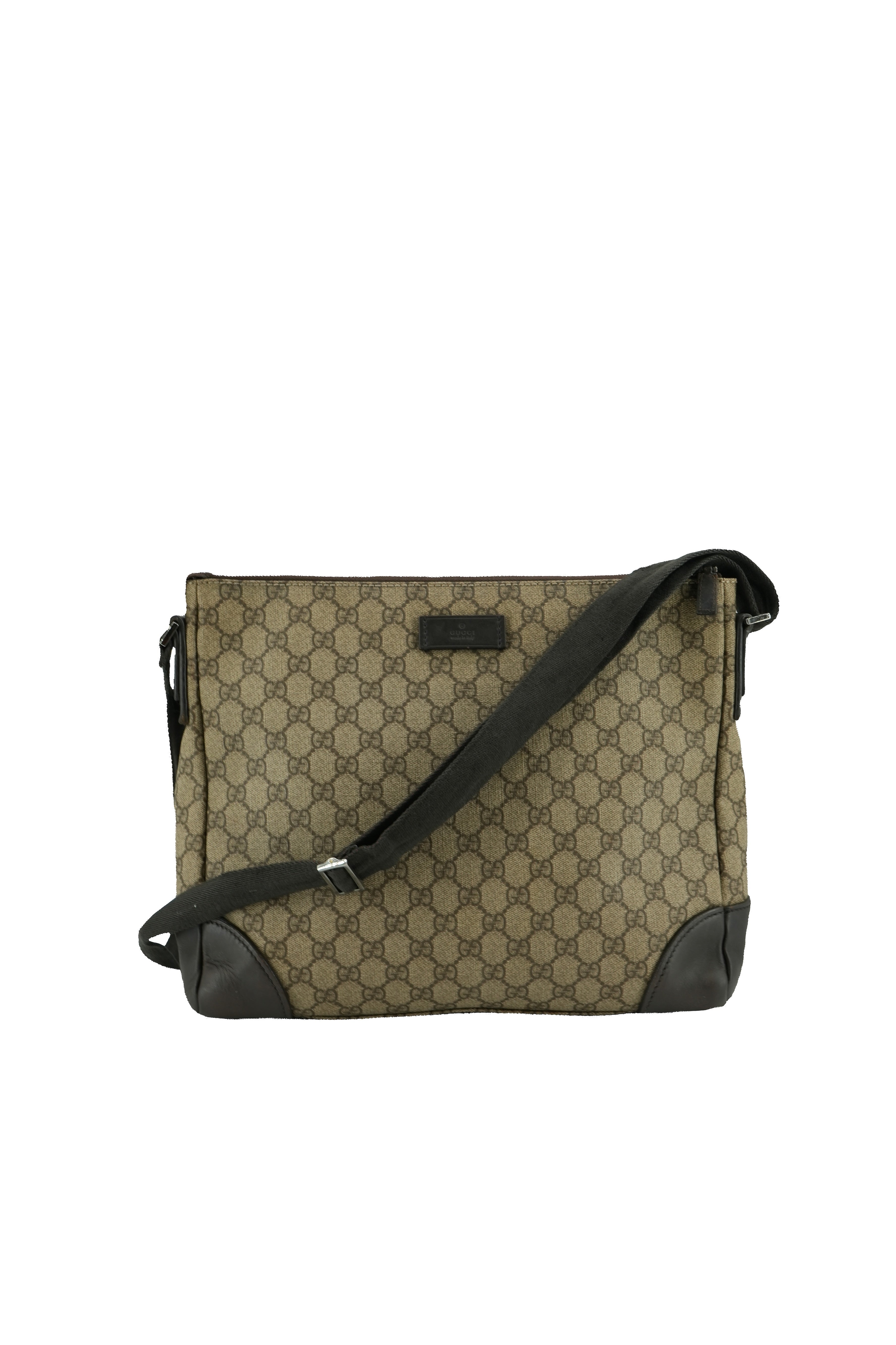 Gucci brown GG coated canvas crossbody 110054 1705