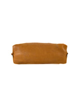 Loewe brown leather vintage zip pouch