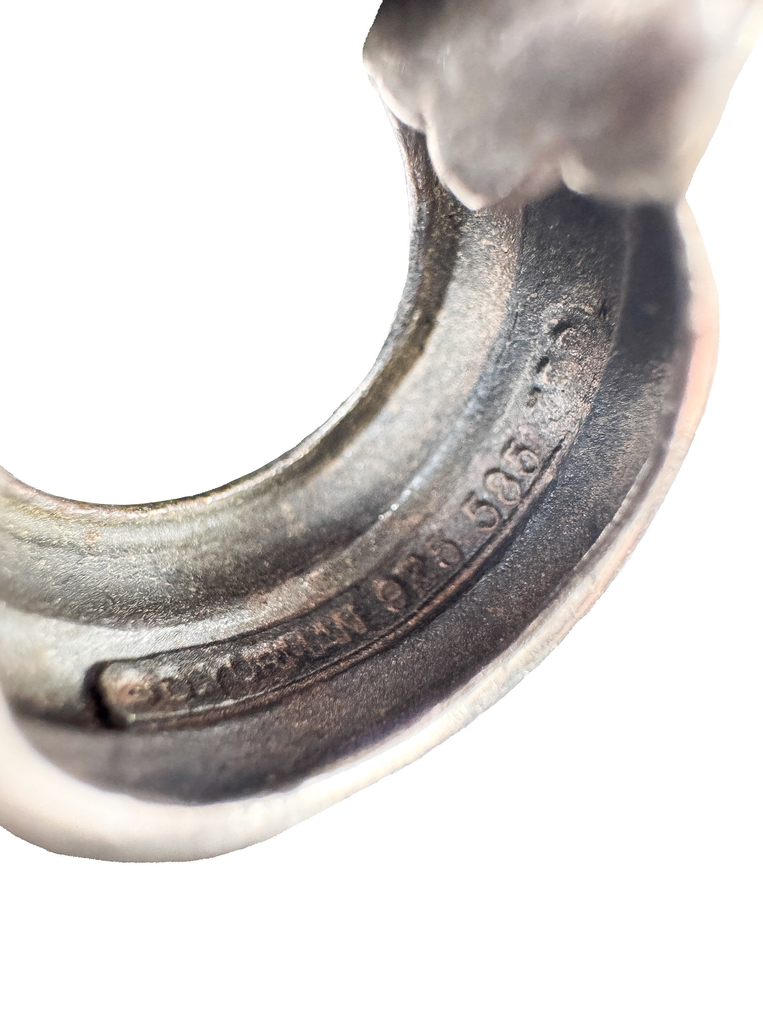 David Yurman sterling silver yellow gold huggie hoops