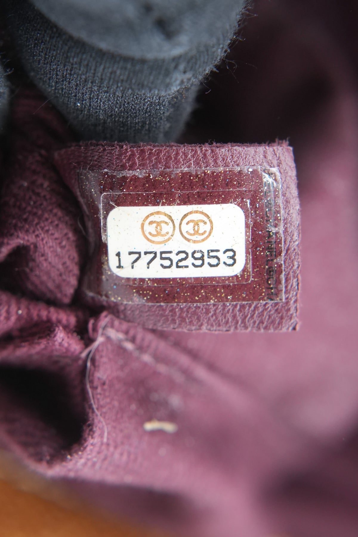 Chanel brown distressed Coco pleats 17752953