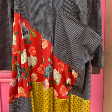 Alembika black floral shirt dress size 10/12