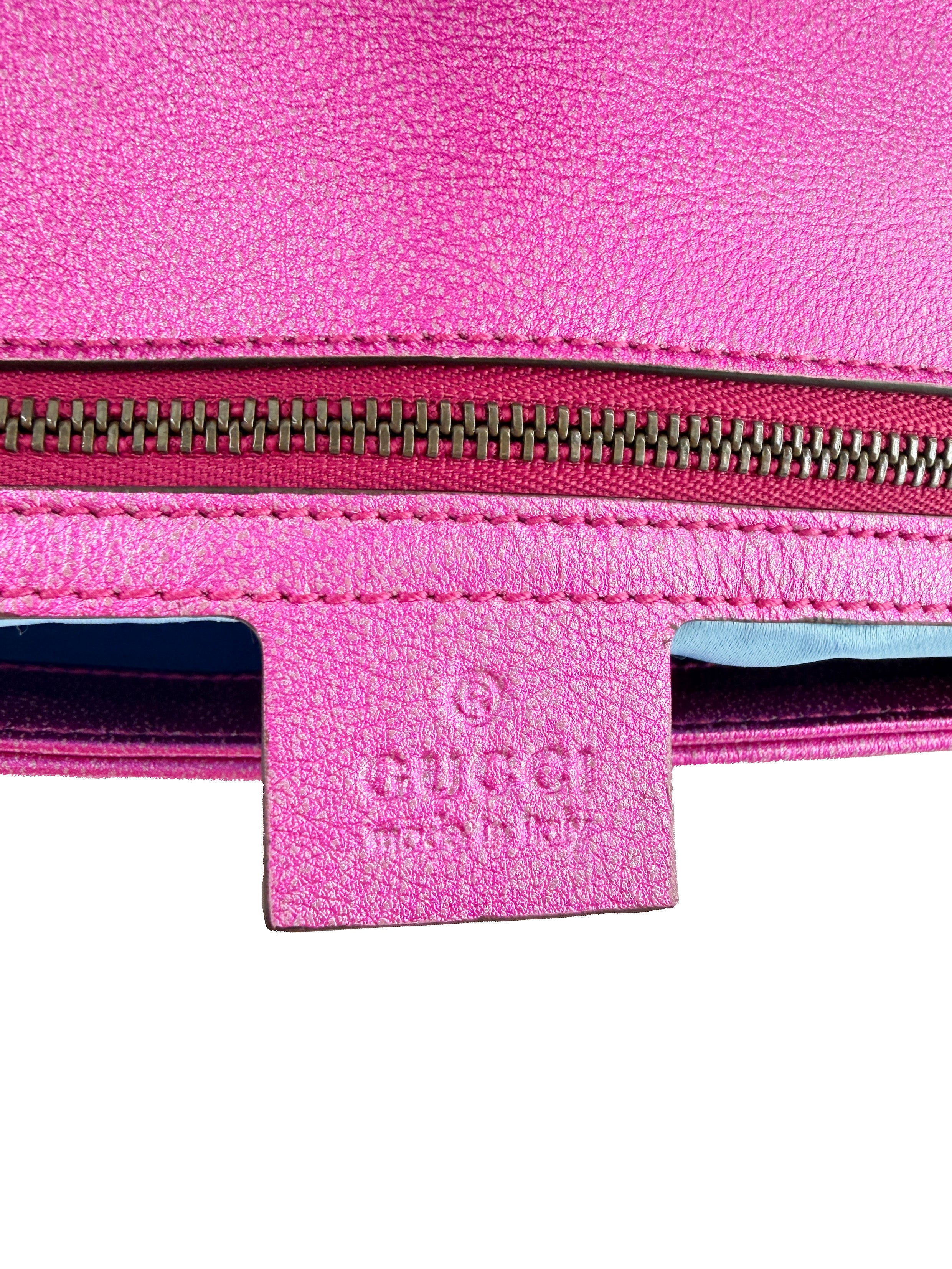 Gucci GG Marmont Flap Bag Matelasse Leather Small pink 443497486628