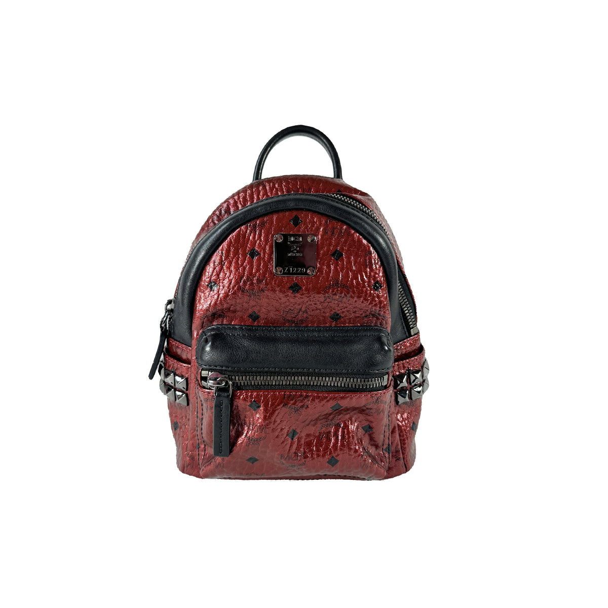dark red mini backpack MCM red, black leather Visetos Stark Style:Blue Transportation Gregory Women's Jade 43 BARE The Nova Mini backpack