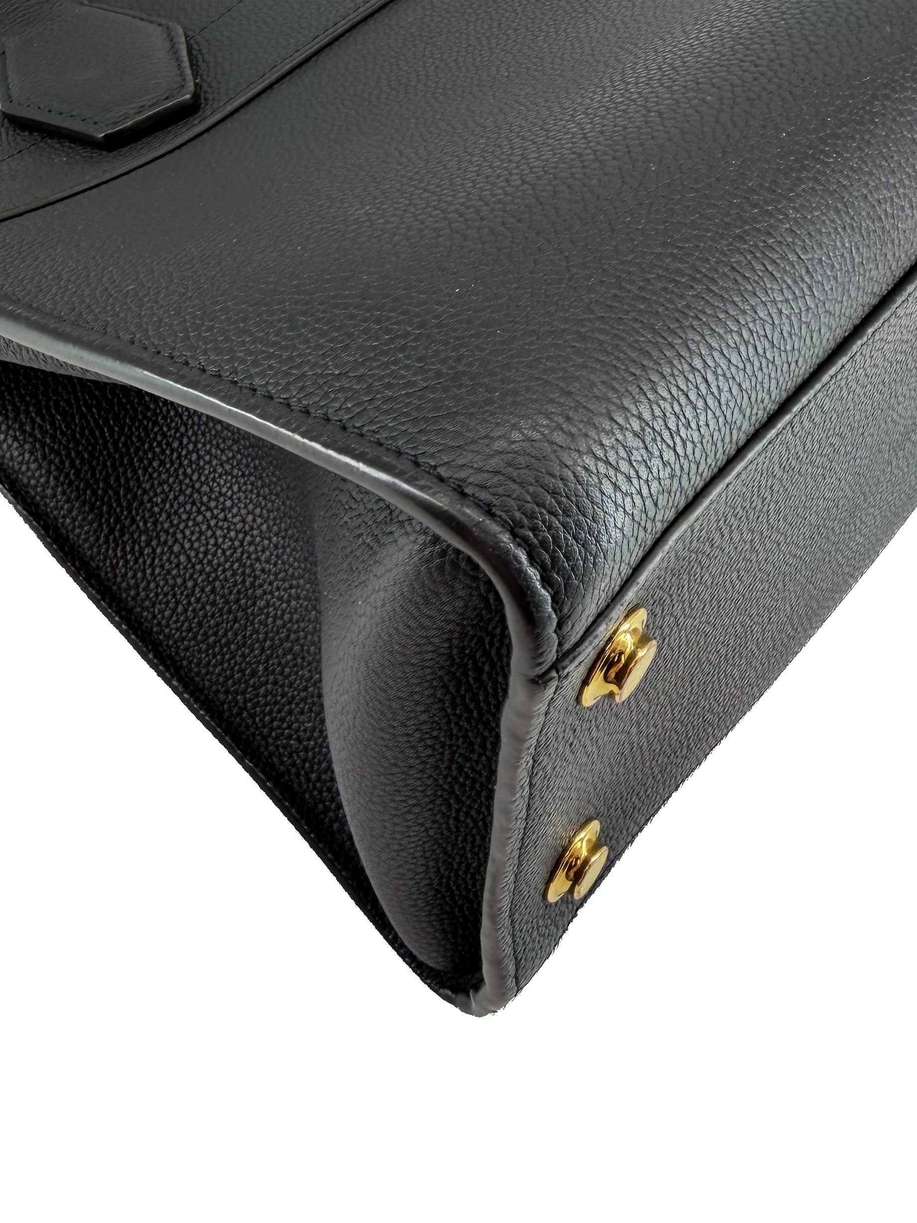 Louis Vuitton black leather City Steamer MM