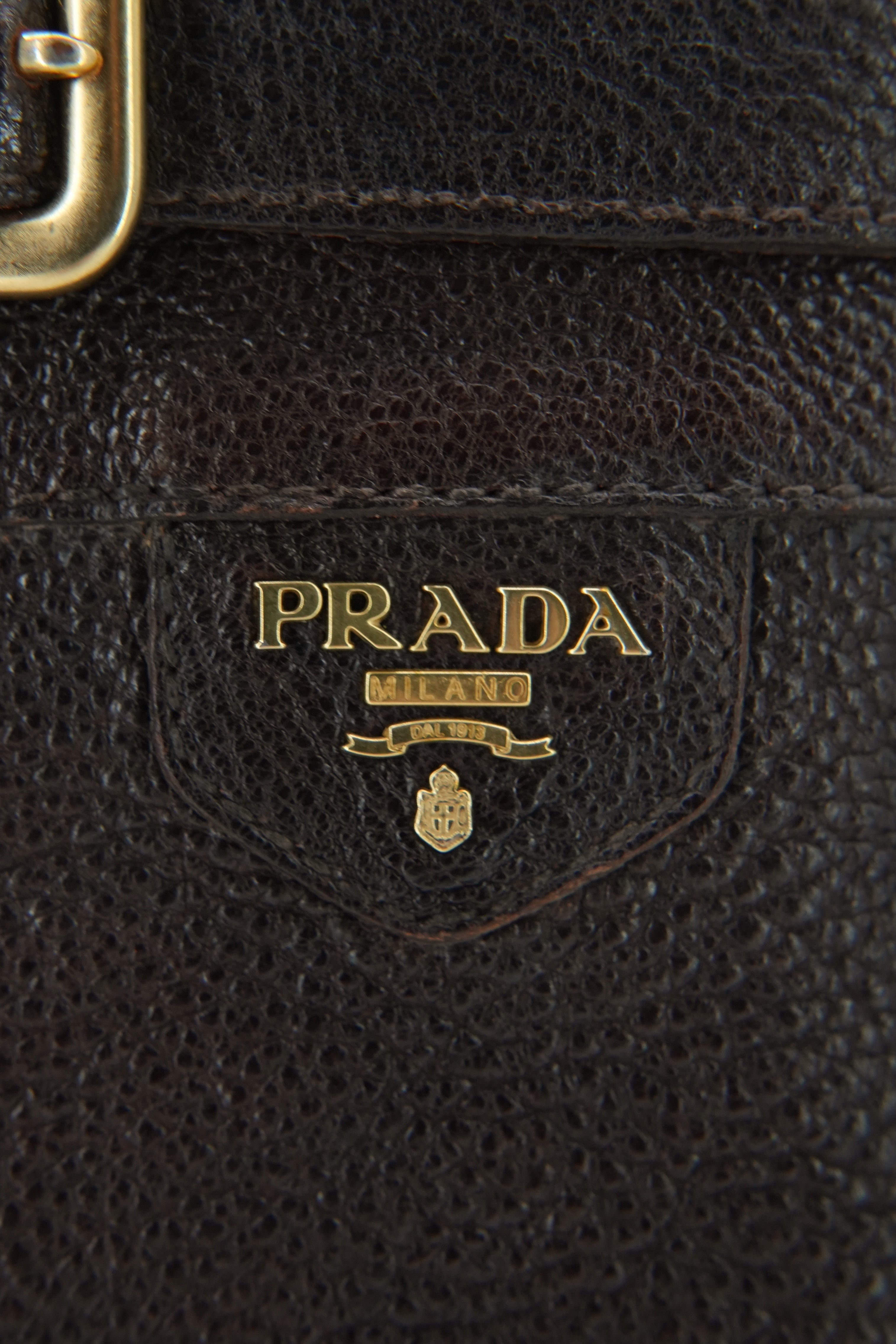 Prada brown leather riding boots size 38.5