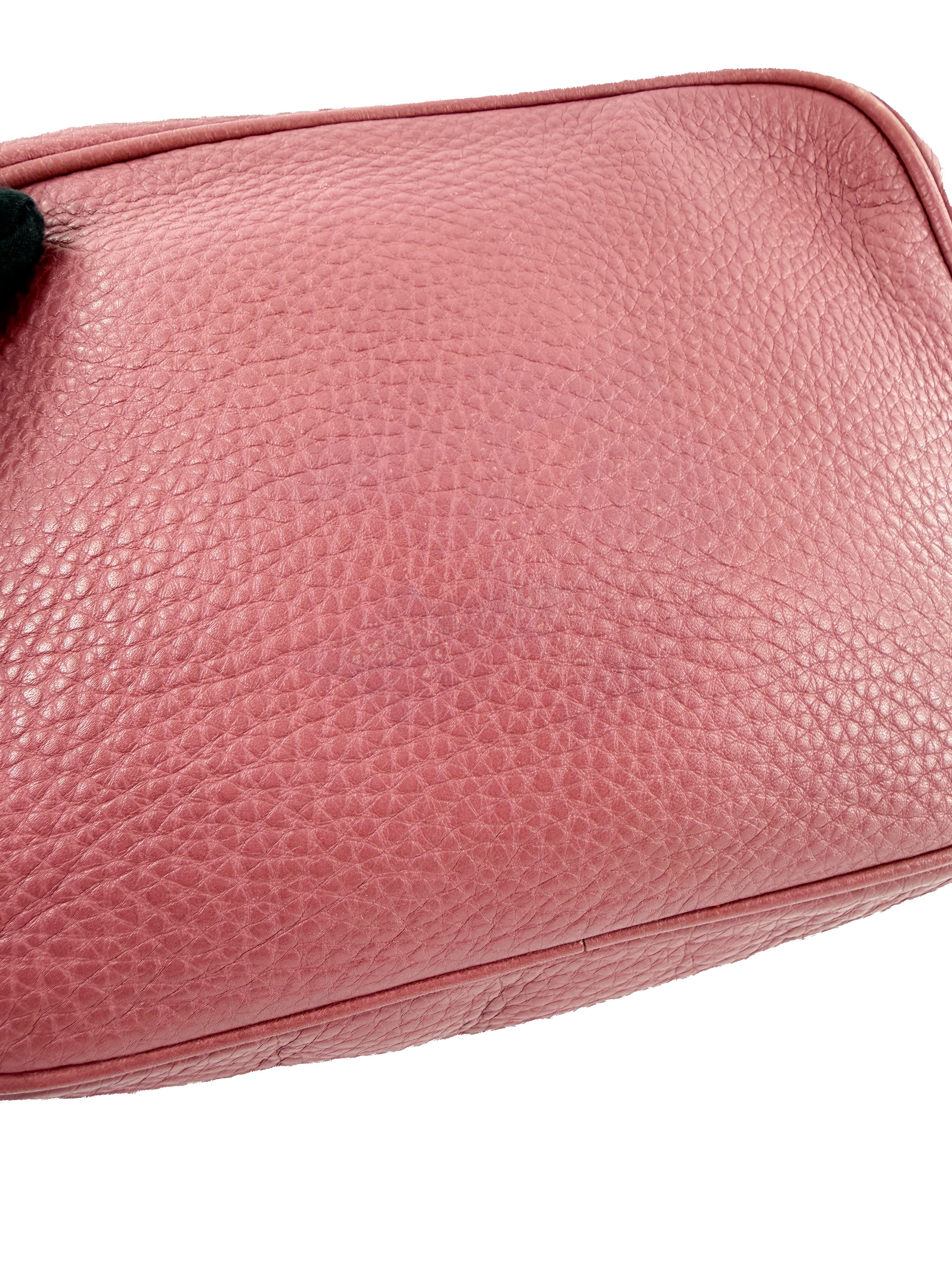 Gucci pink leather Soho Disco crossbody 308364 498879