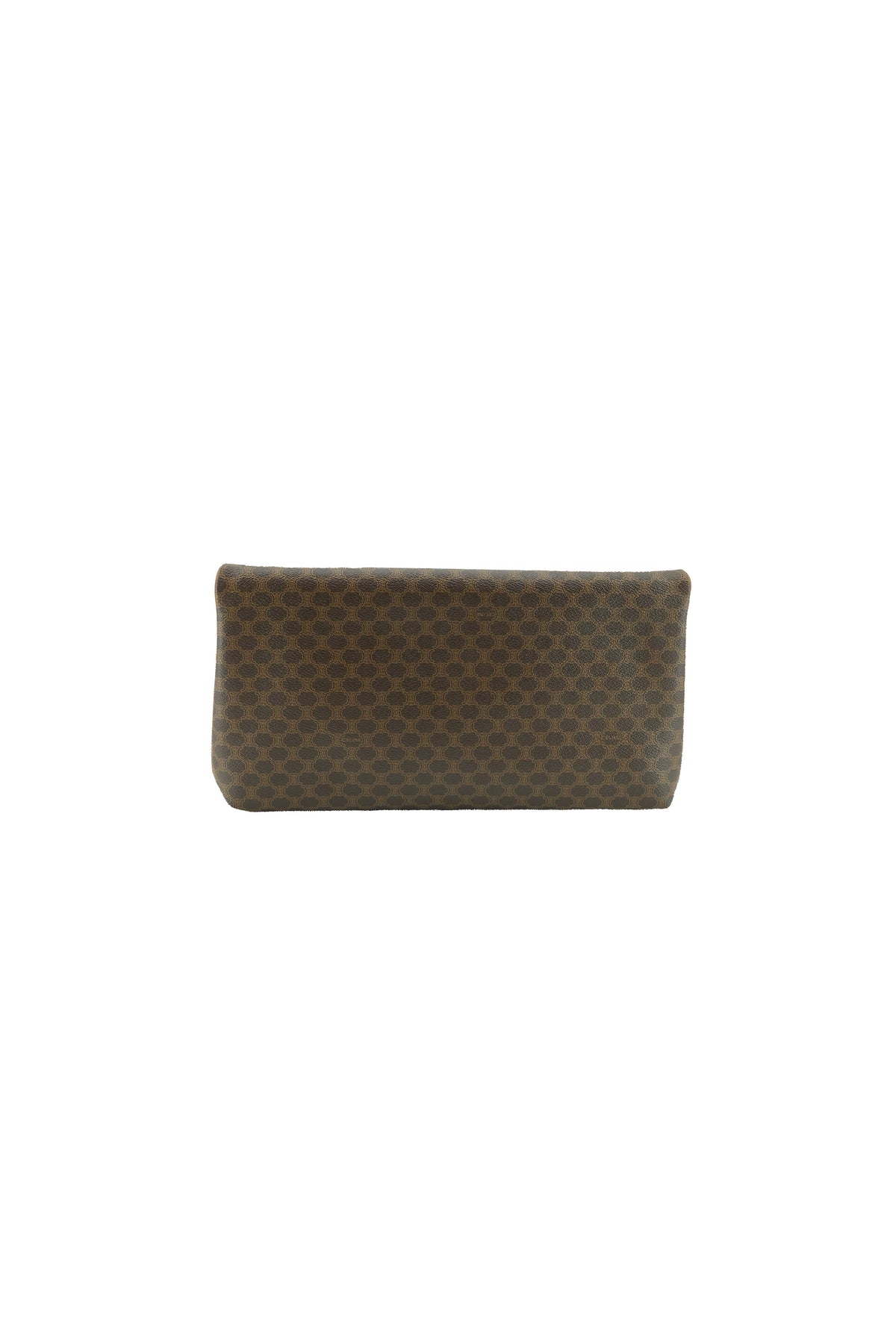 Celine brown Macadame vintage clutch M06