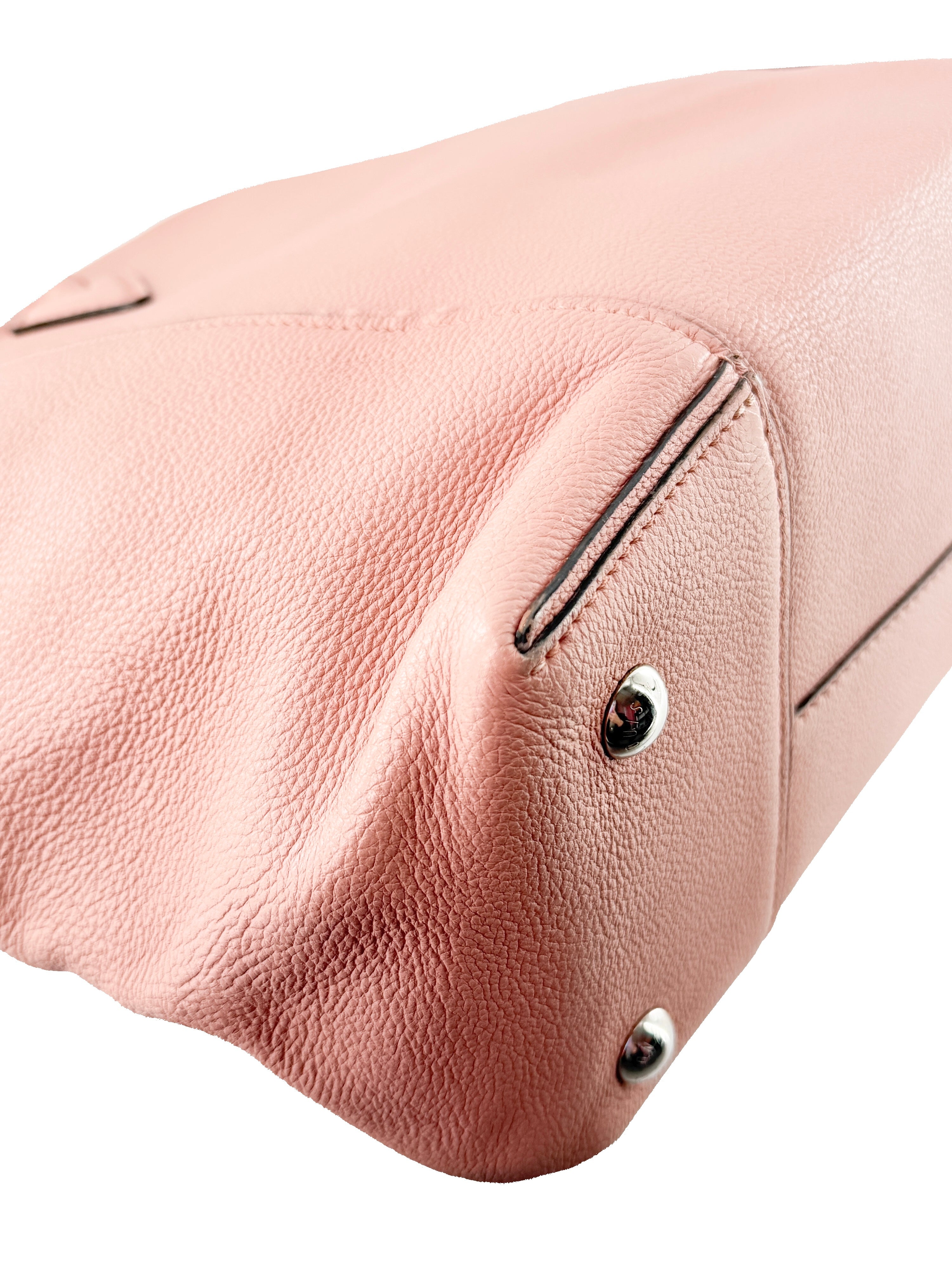 Louis Vuitton pink Cachemire leather Soft Lockit MM DK3107