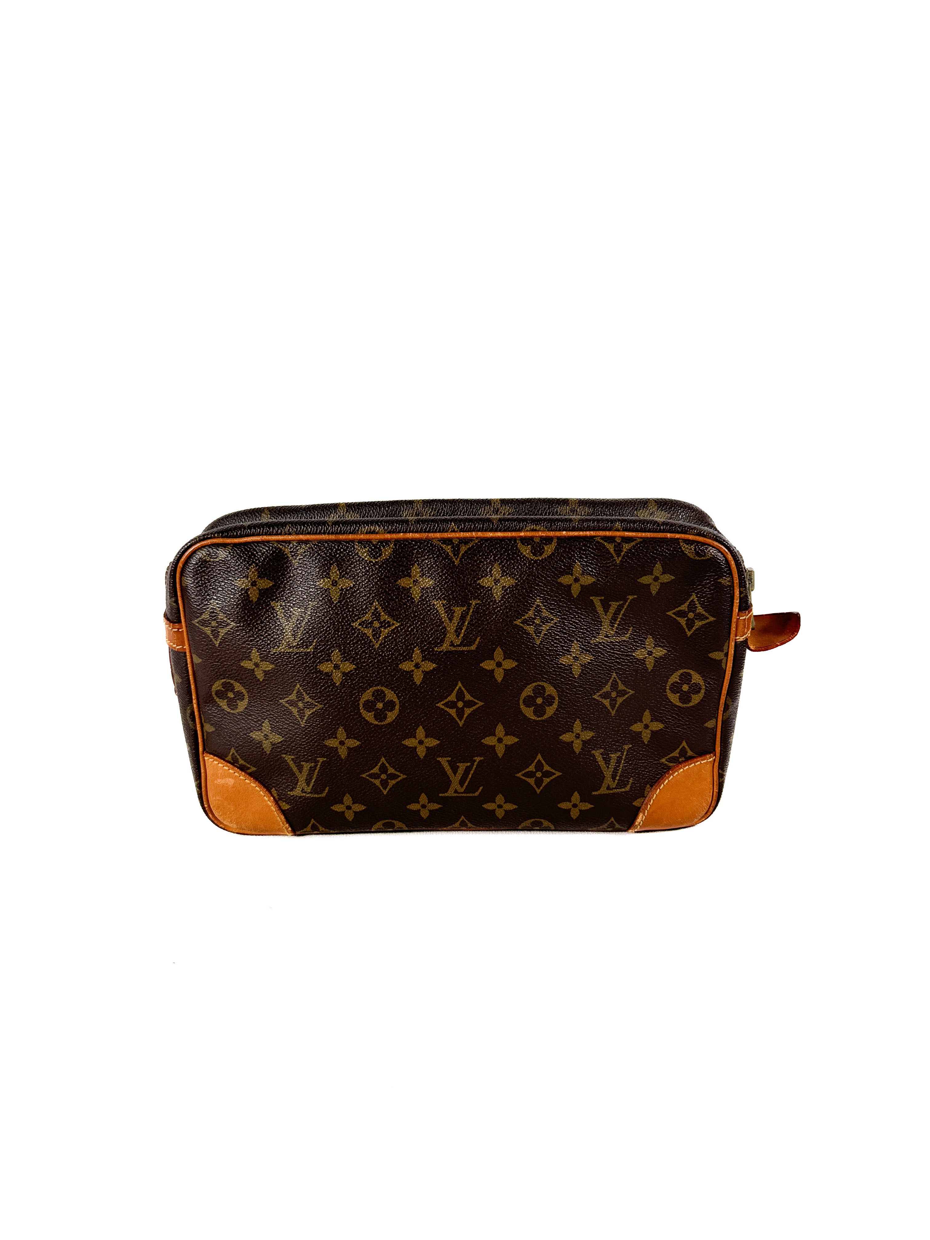 Louis Vuitton monogram vintage compiegne 28 clutch *pre 80s, pre date code*