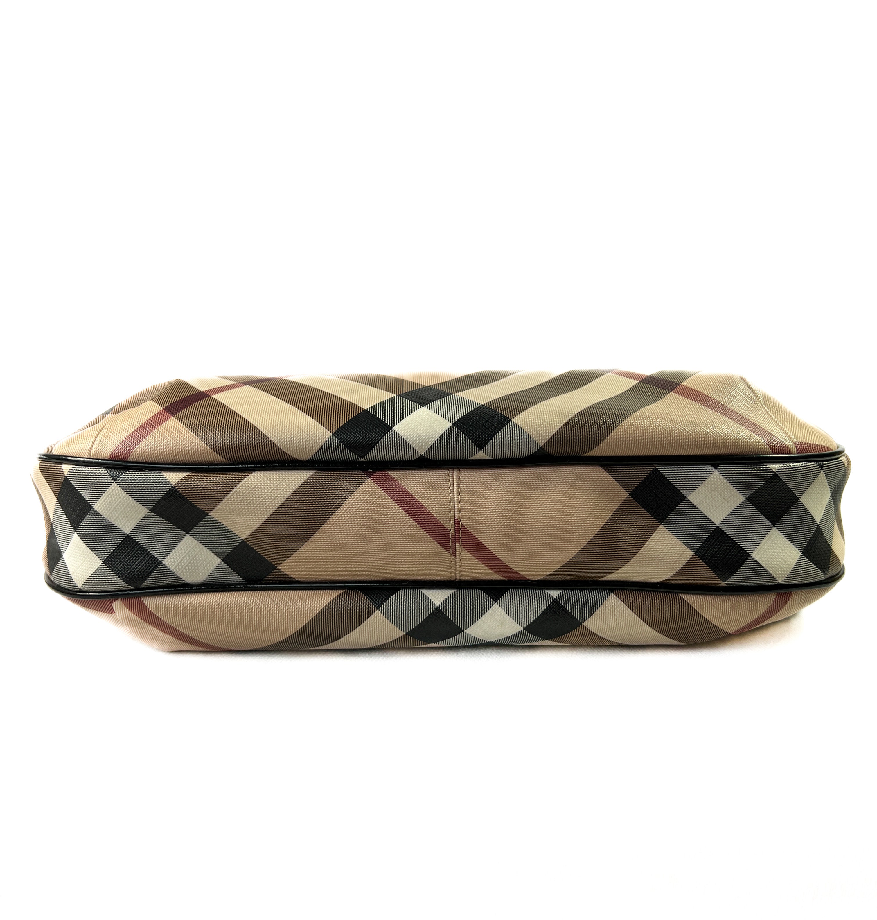 Burberry supernova check hobo shoulder bag