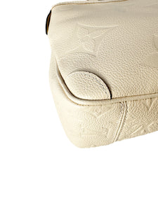 Louis Vuitton cream empreinte leather Giant monogram Trianon PM (NFC)