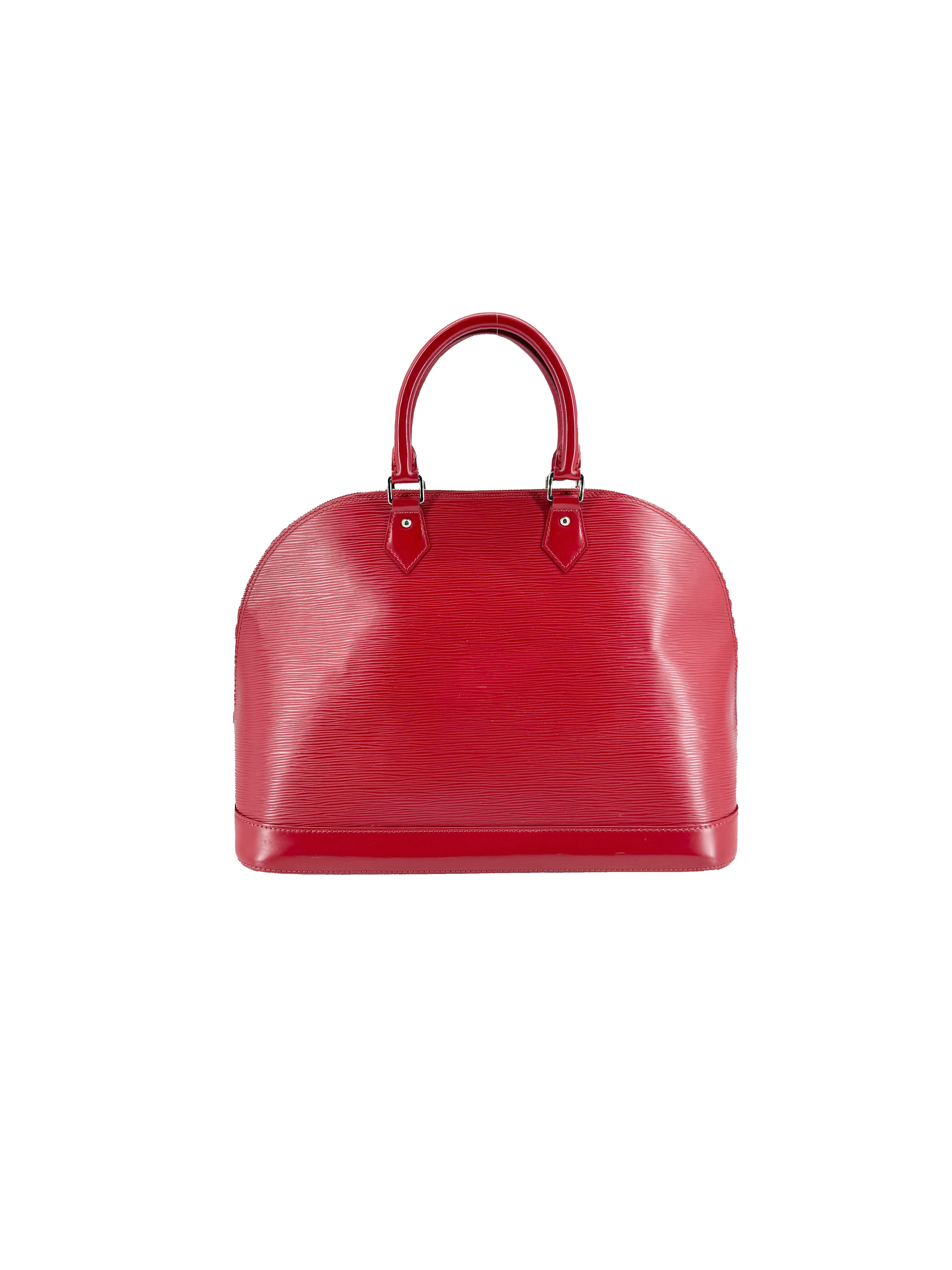 Louis Vuitton red epi Alma GM MI4182