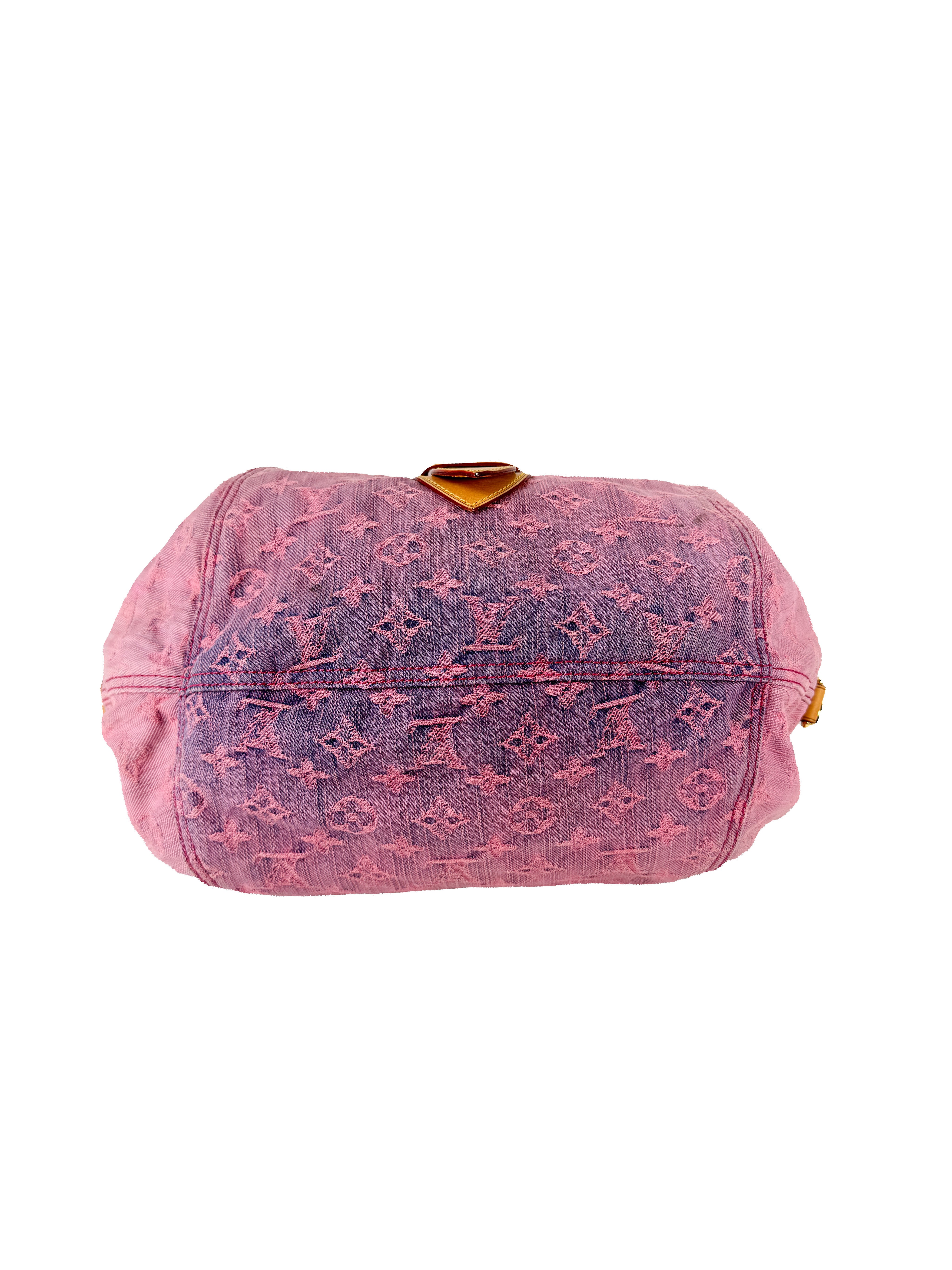Louis Vuitton Sunshine pink denim monogram FL0130