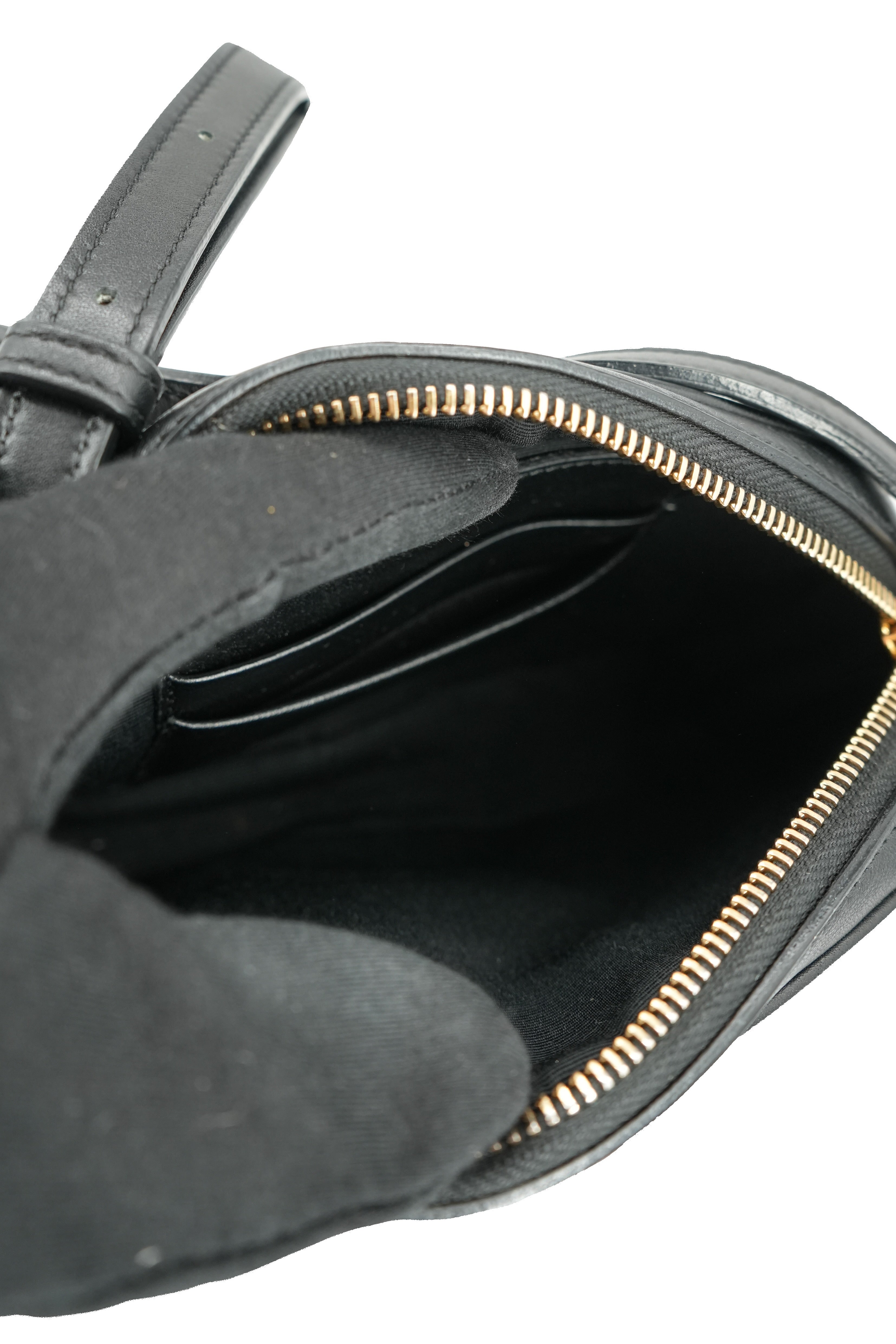 Celine black quilted leather small C crossbody S-CE-4158