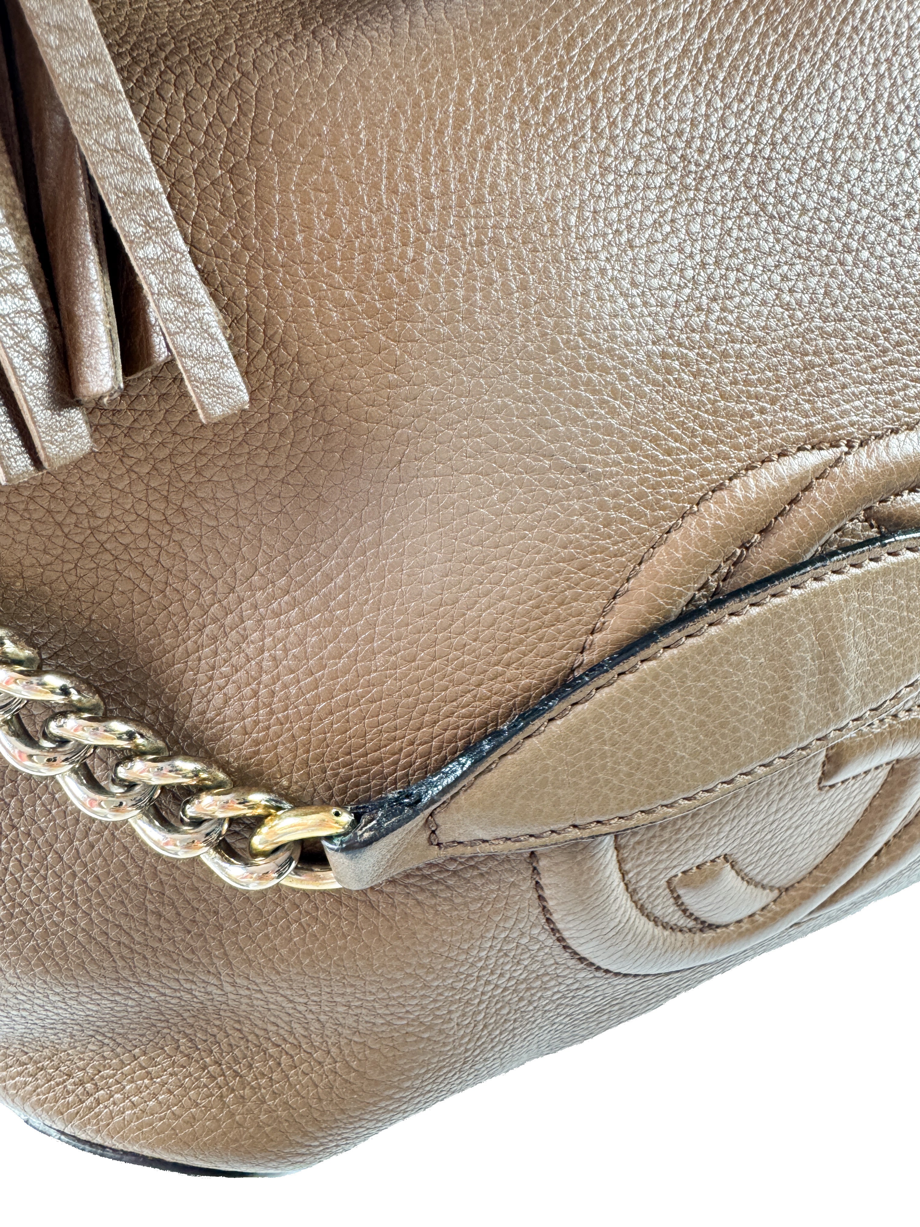 Gucci brown leather medium Soho shoulder bag 308981 002404