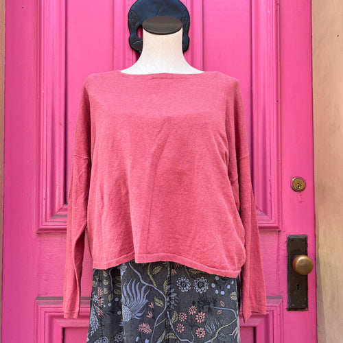Eileen Fisher coral lightweight sweater size M