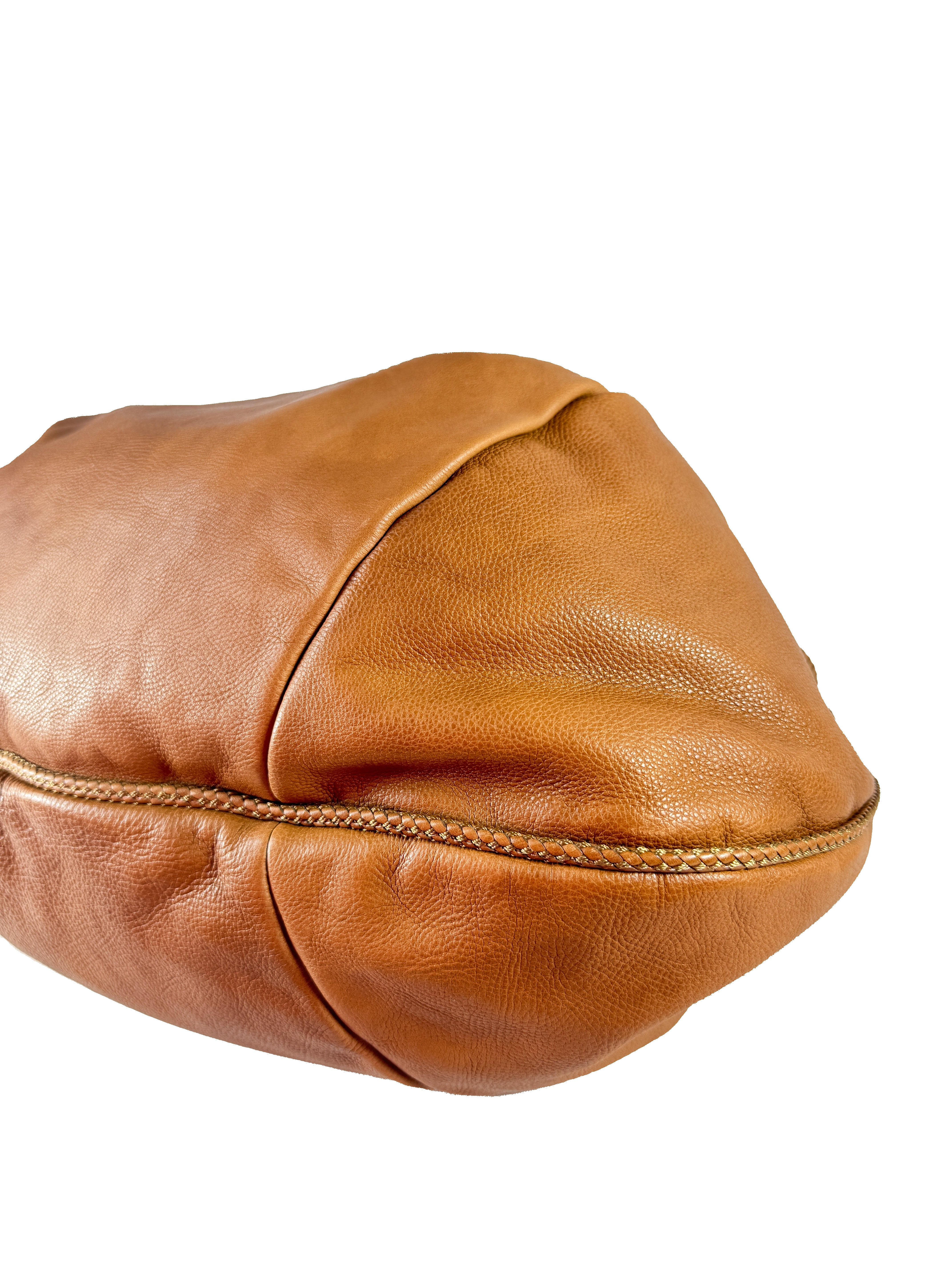 Gucci brown Marrakech leather shoulder bag