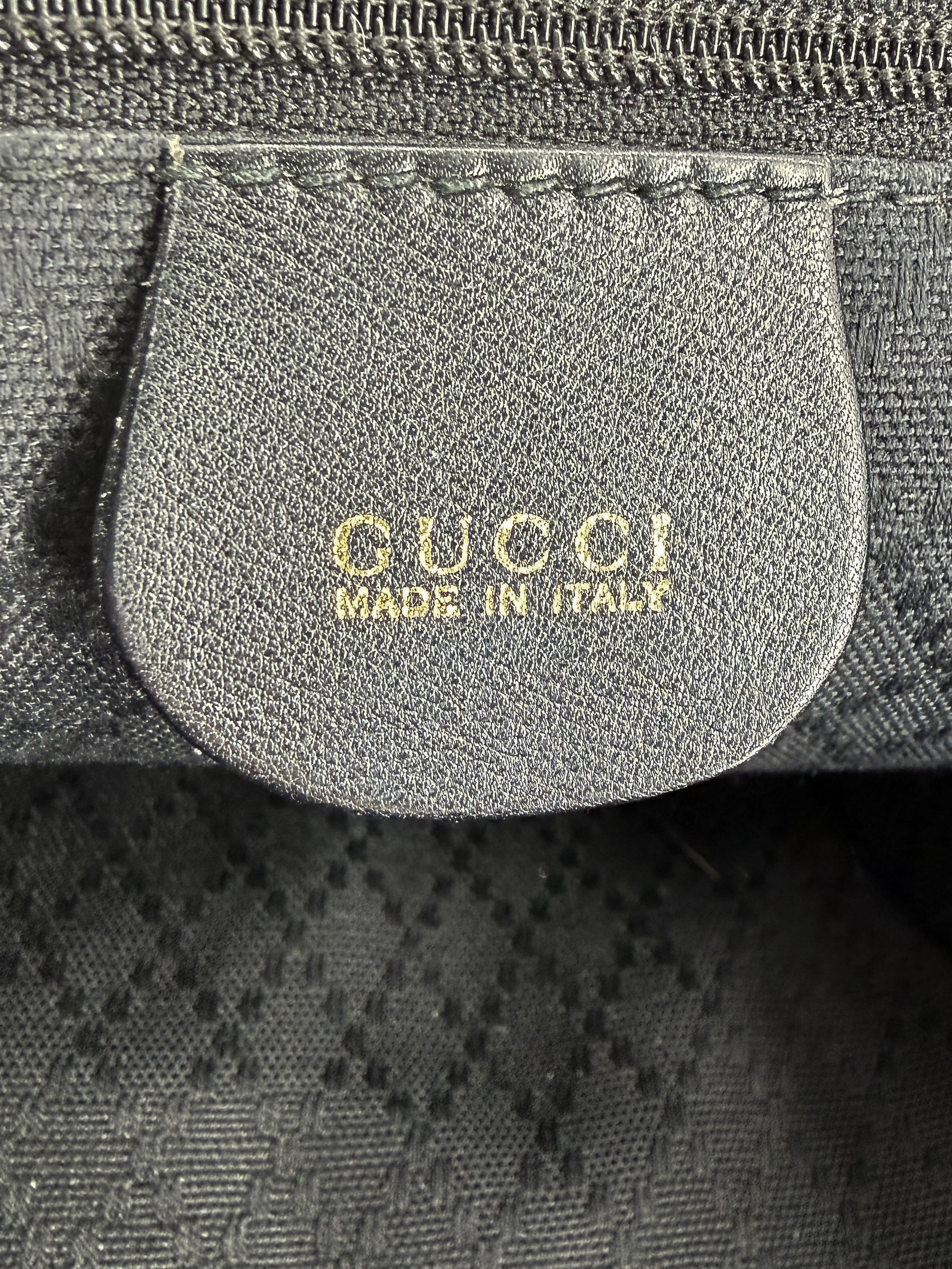 Gucci black Bamboo handle backpack 3580016