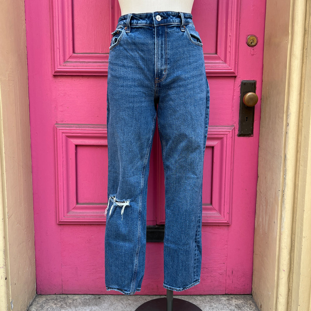 Abercrombie & Fitch the mom high rise jeans size 6L