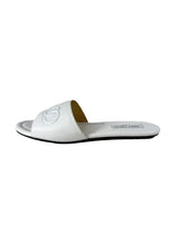Jimmy Choo white leather slides size 40 NEW