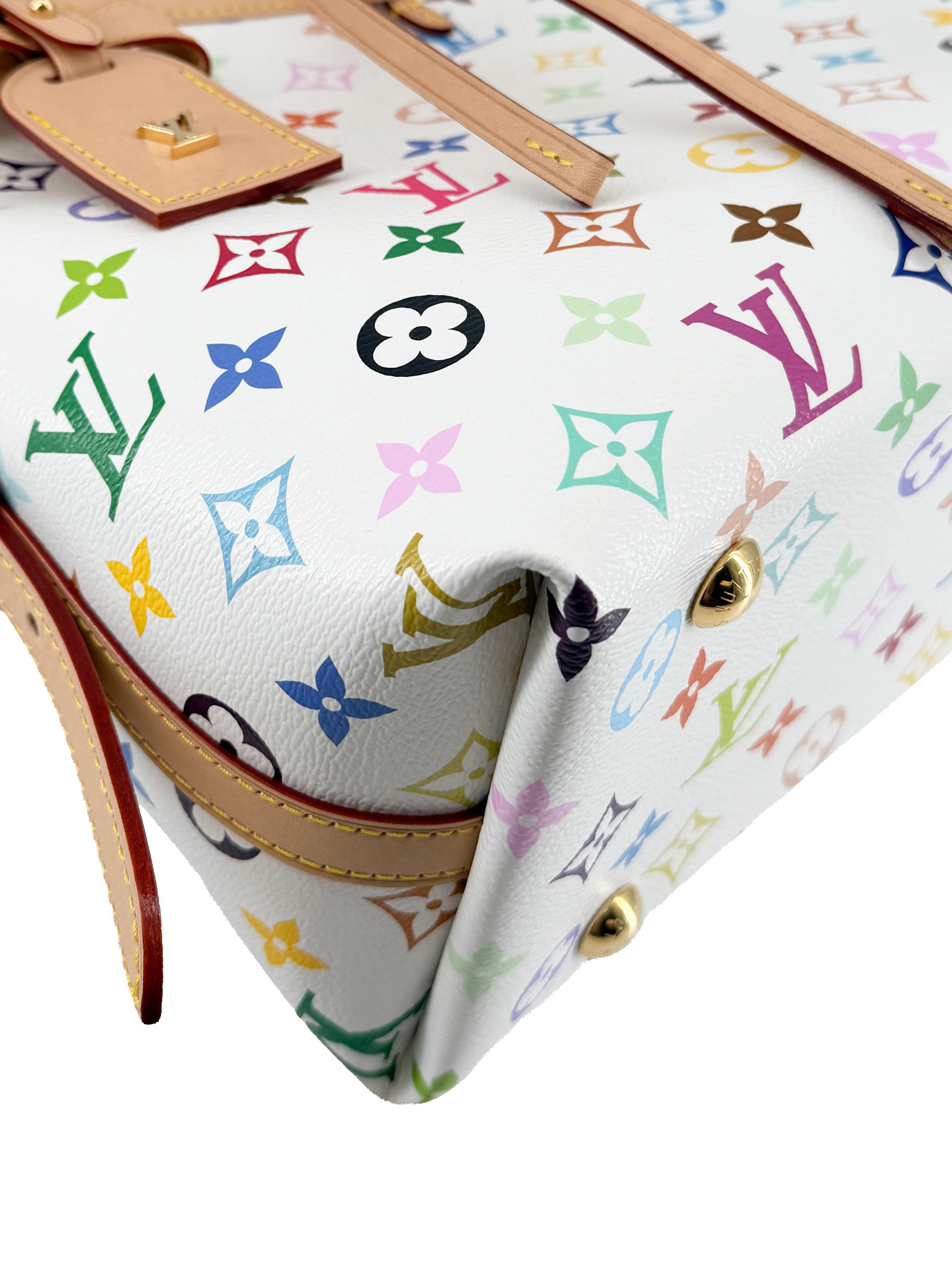 Louis Vuitton x TM white multicolor carryall NFC