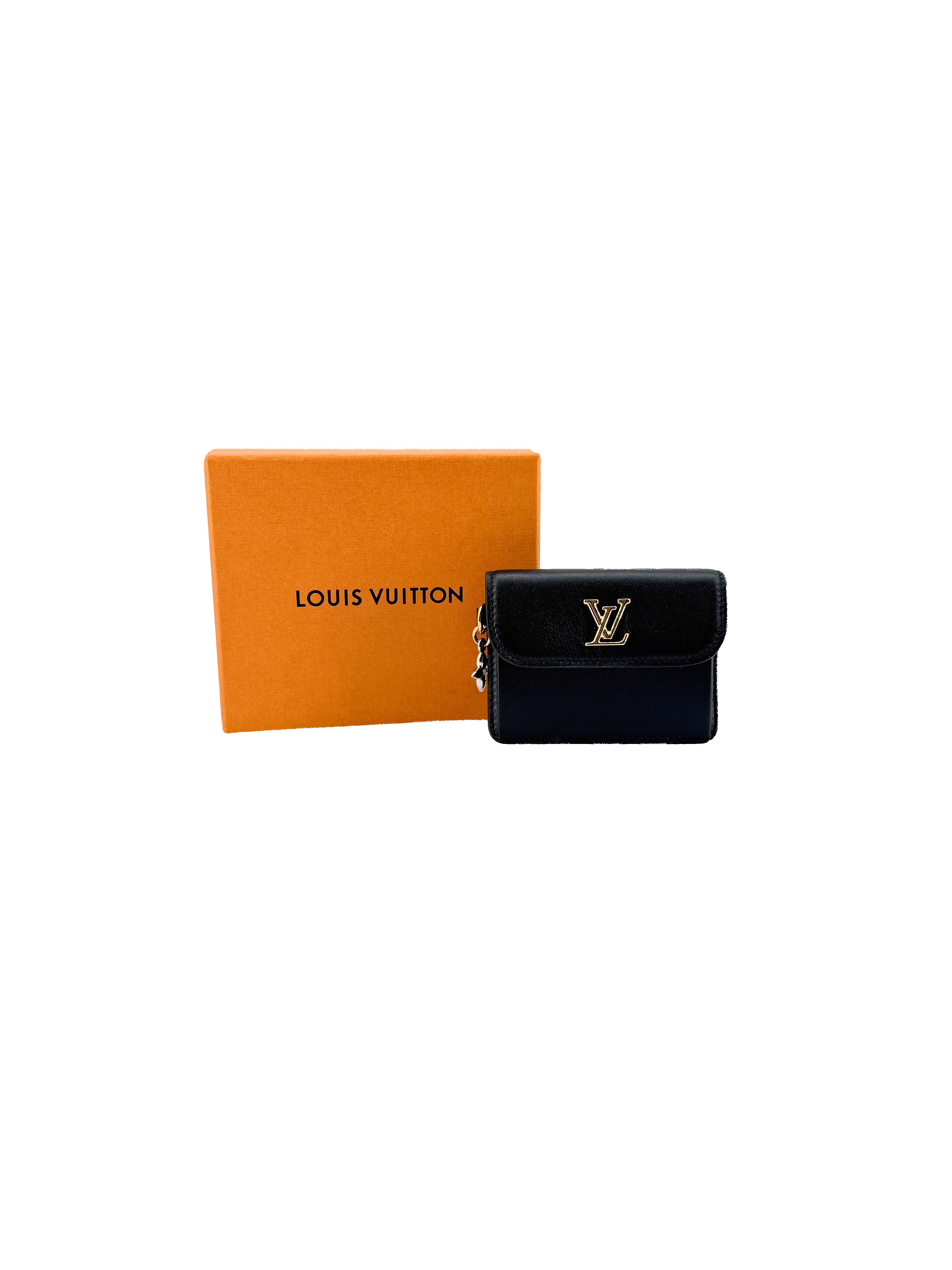 Louis Vuitton black tiny Recto verso card holder NFC