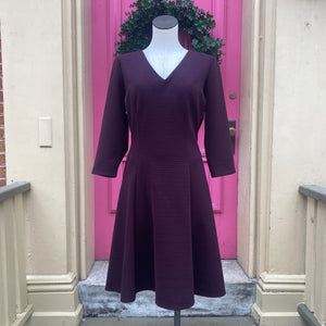 Lane Bryant burgundy SS dress size 14/16