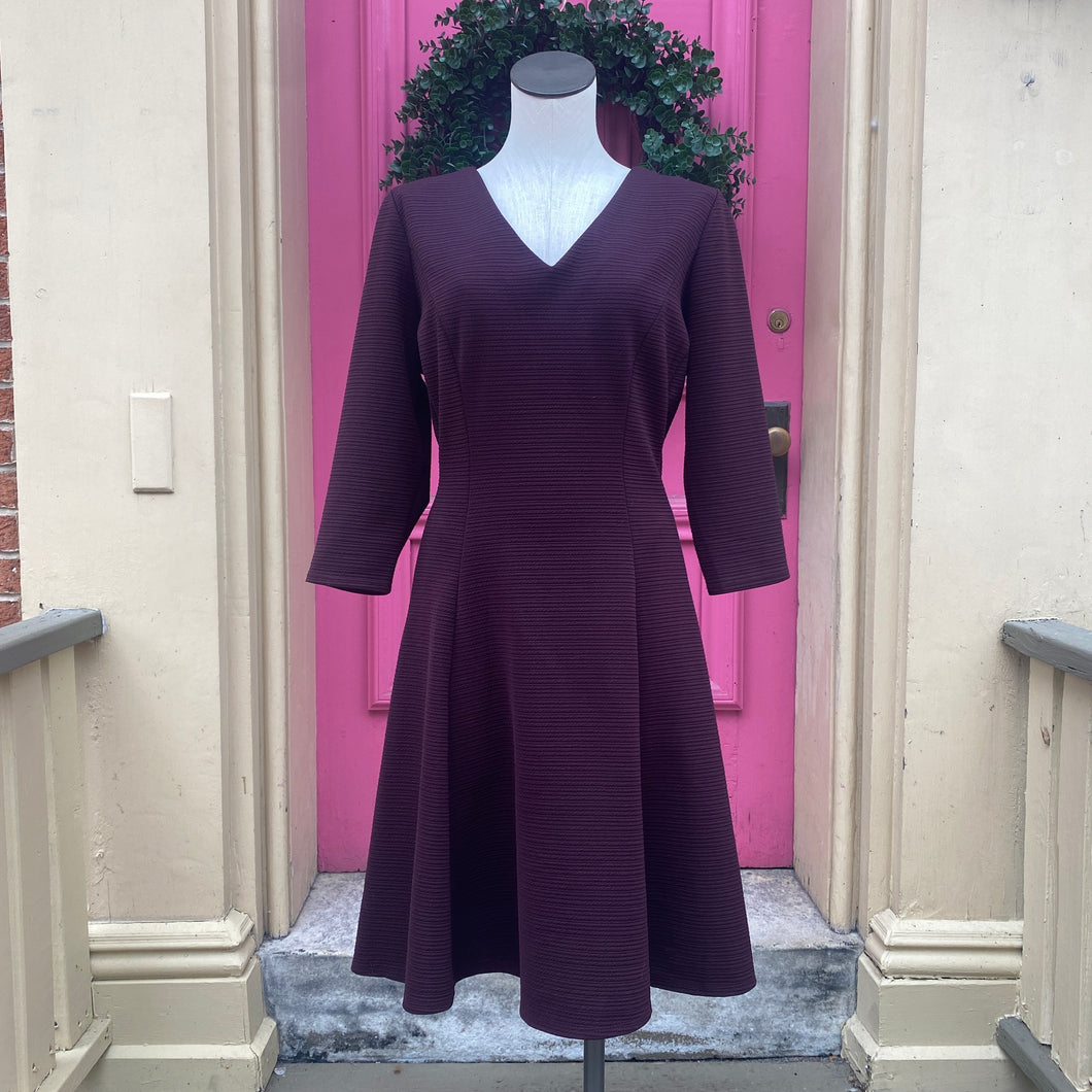 Lane Bryant burgundy SS dress size 14/16