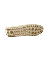 Louis Vuitton cream leather Gloria loafers size 37.5 ND0142