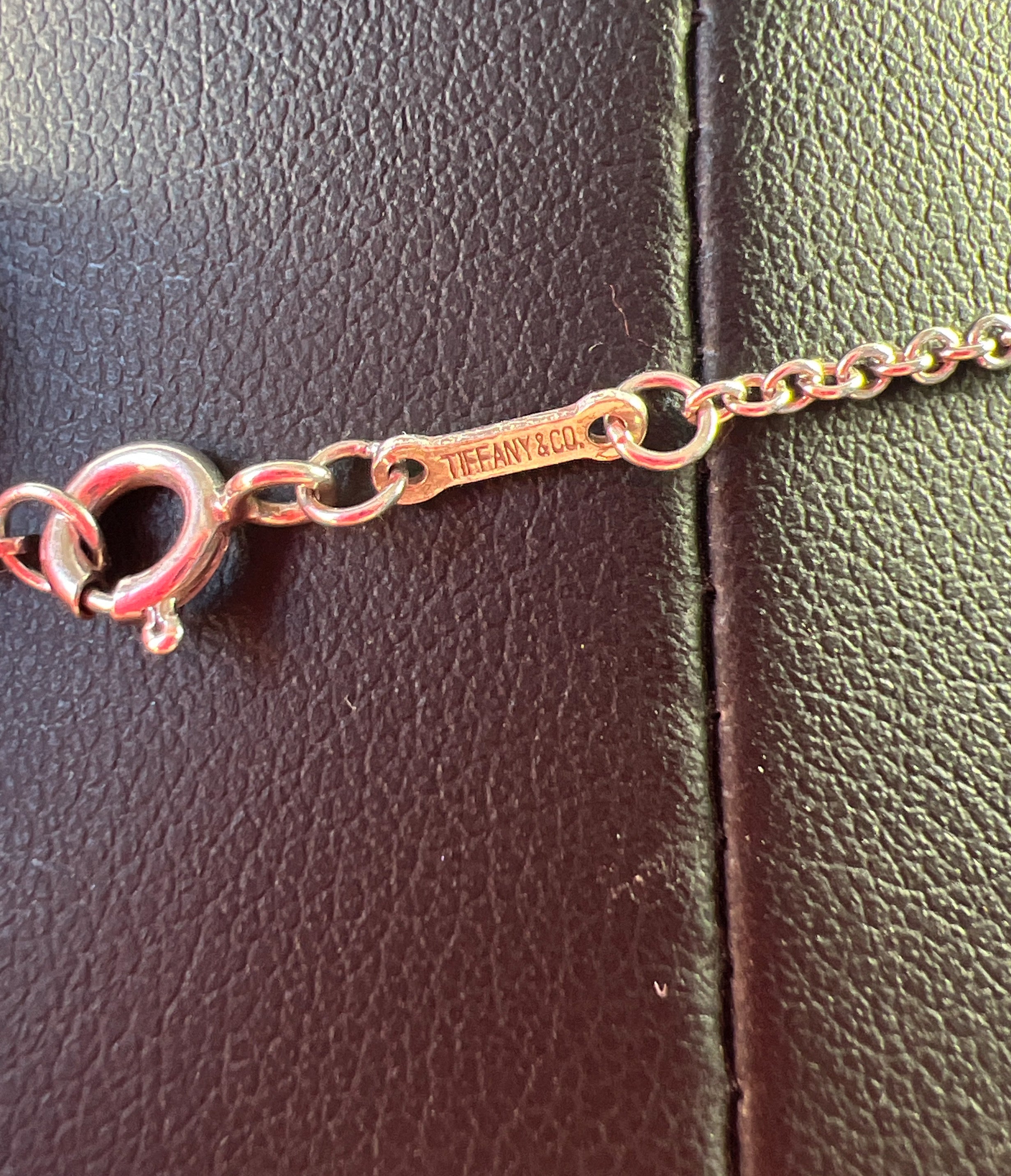 Tiffany & Co Elsa Peretti 27mm open heart pendant necklace