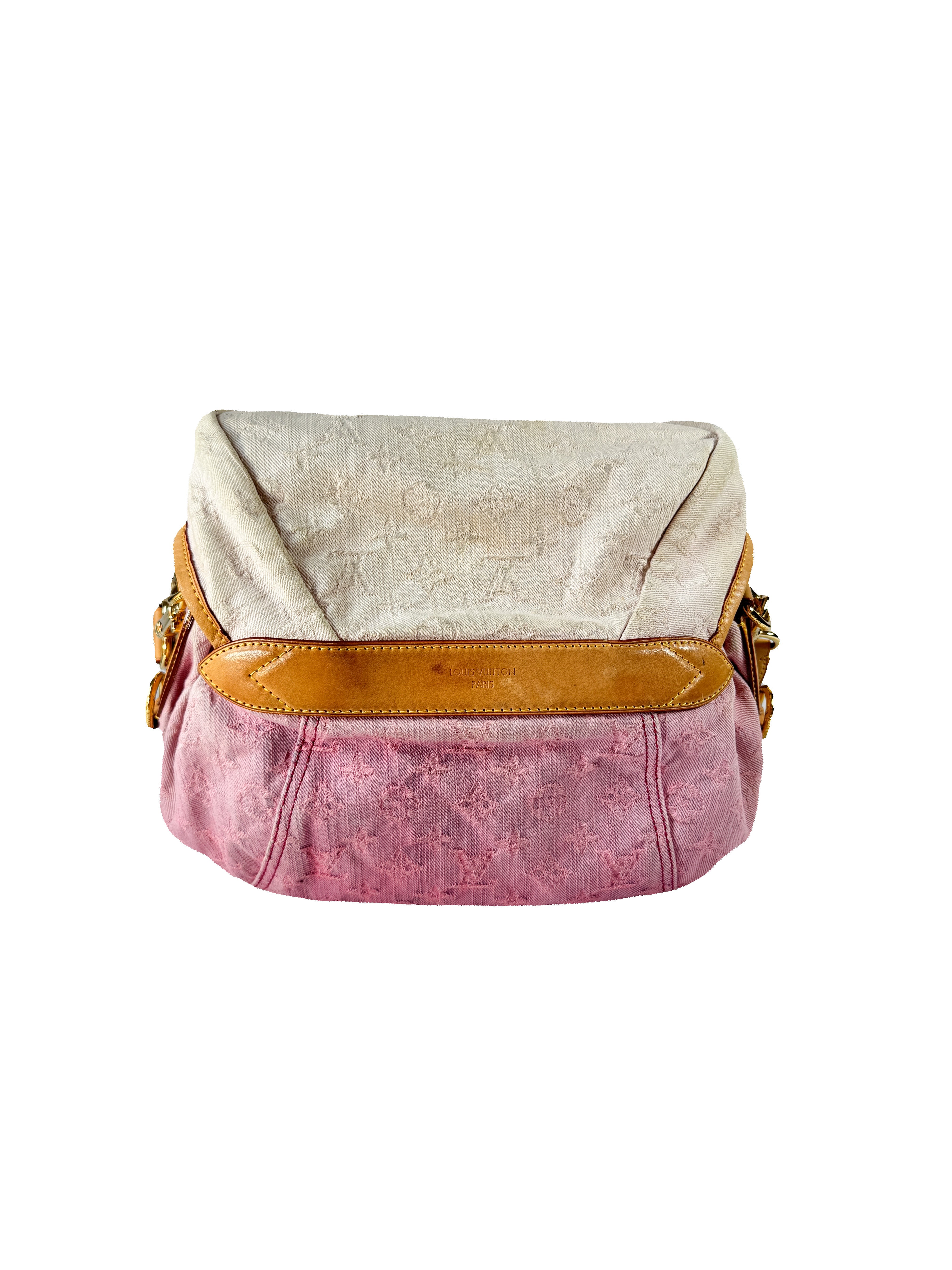 Louis Vuitton Sunshine pink denim monogram FL0130