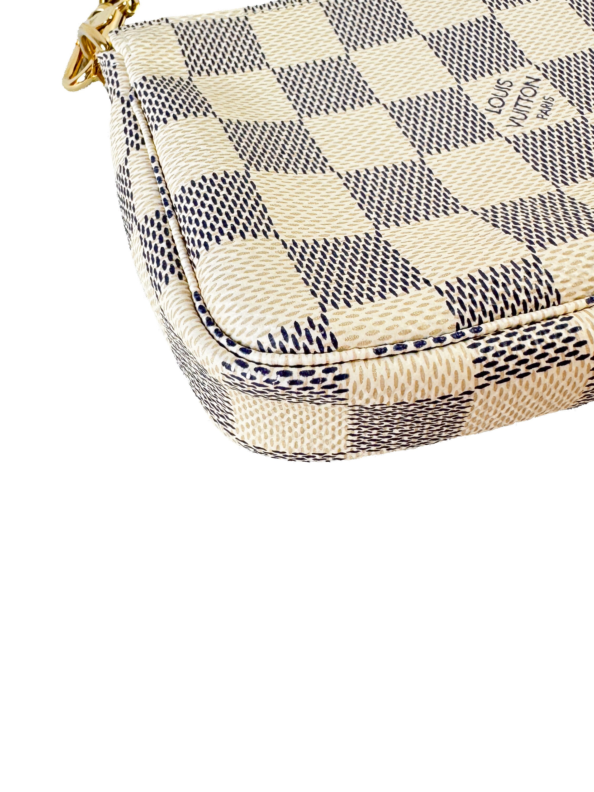 Louis Vuitton damier azur mini pochette accessories SF0168
