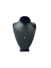 Tiffany & Co sterling silver & diamond 1837 round lock necklace