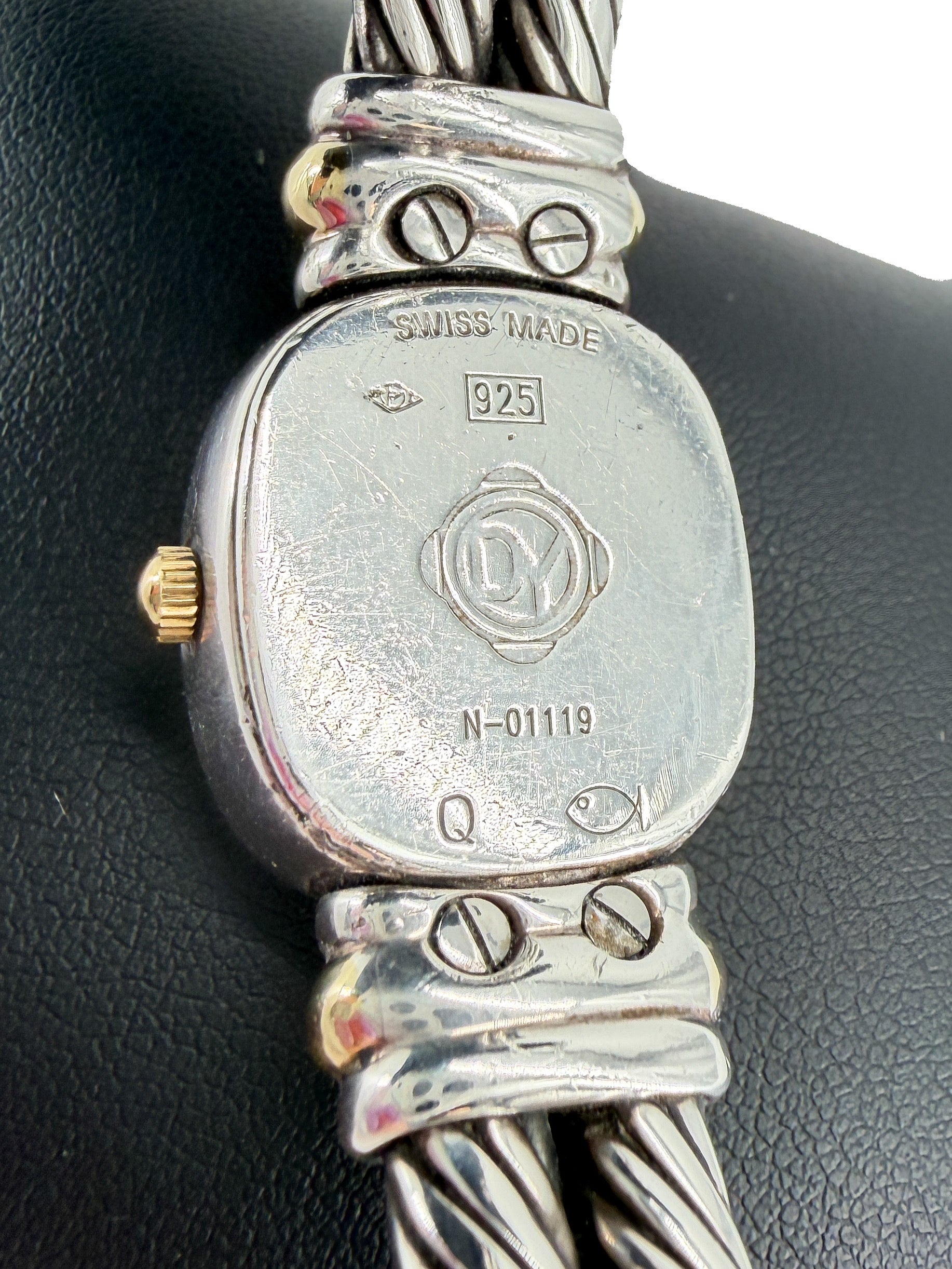 David Yurman cable classic sterling silver gold 18MM watch