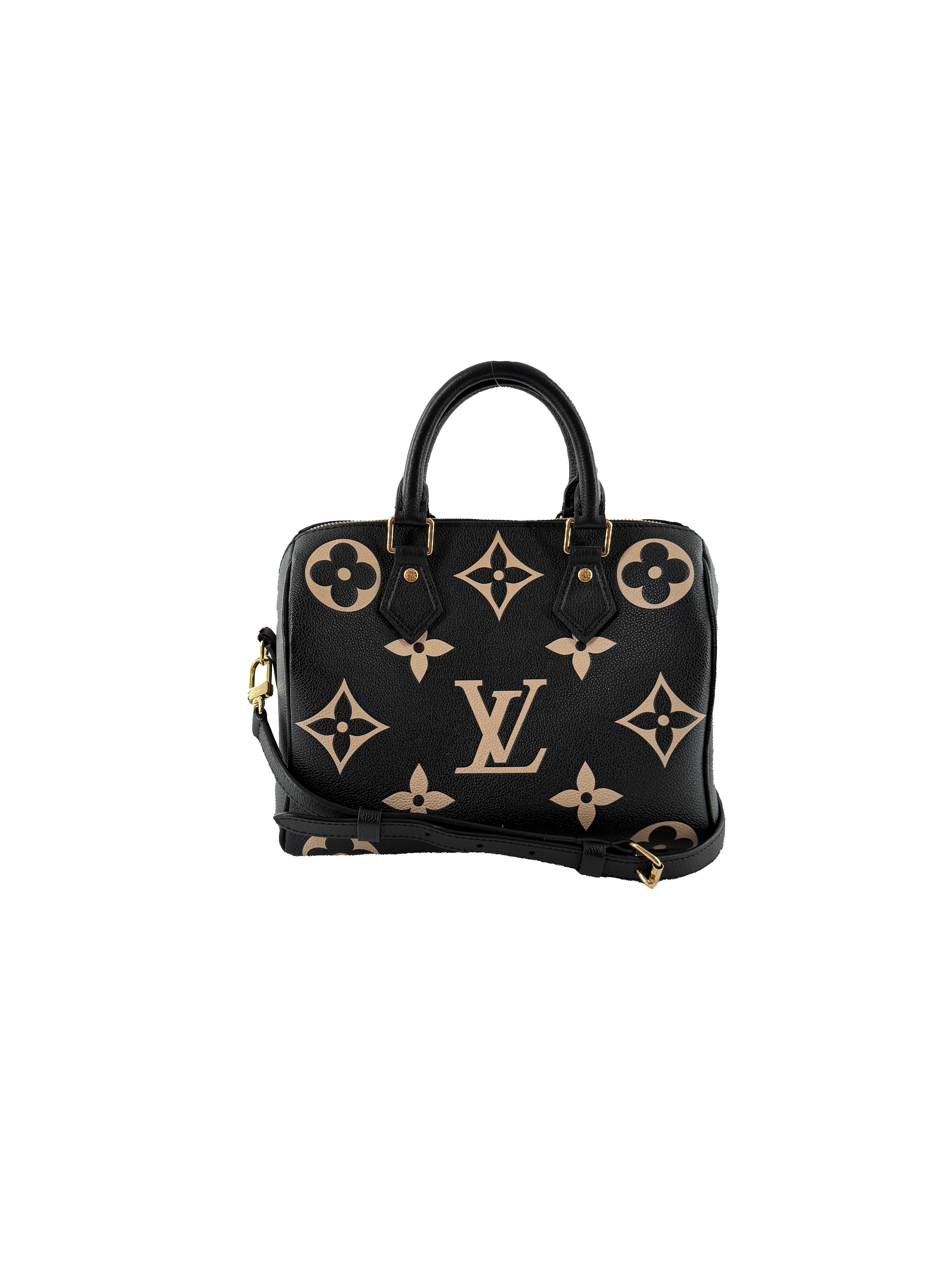 Louis Vuitton Giant Monogram Seedy 25 Bandouliere black/beige NFC - My Girlfriend's Wardrobe LLC