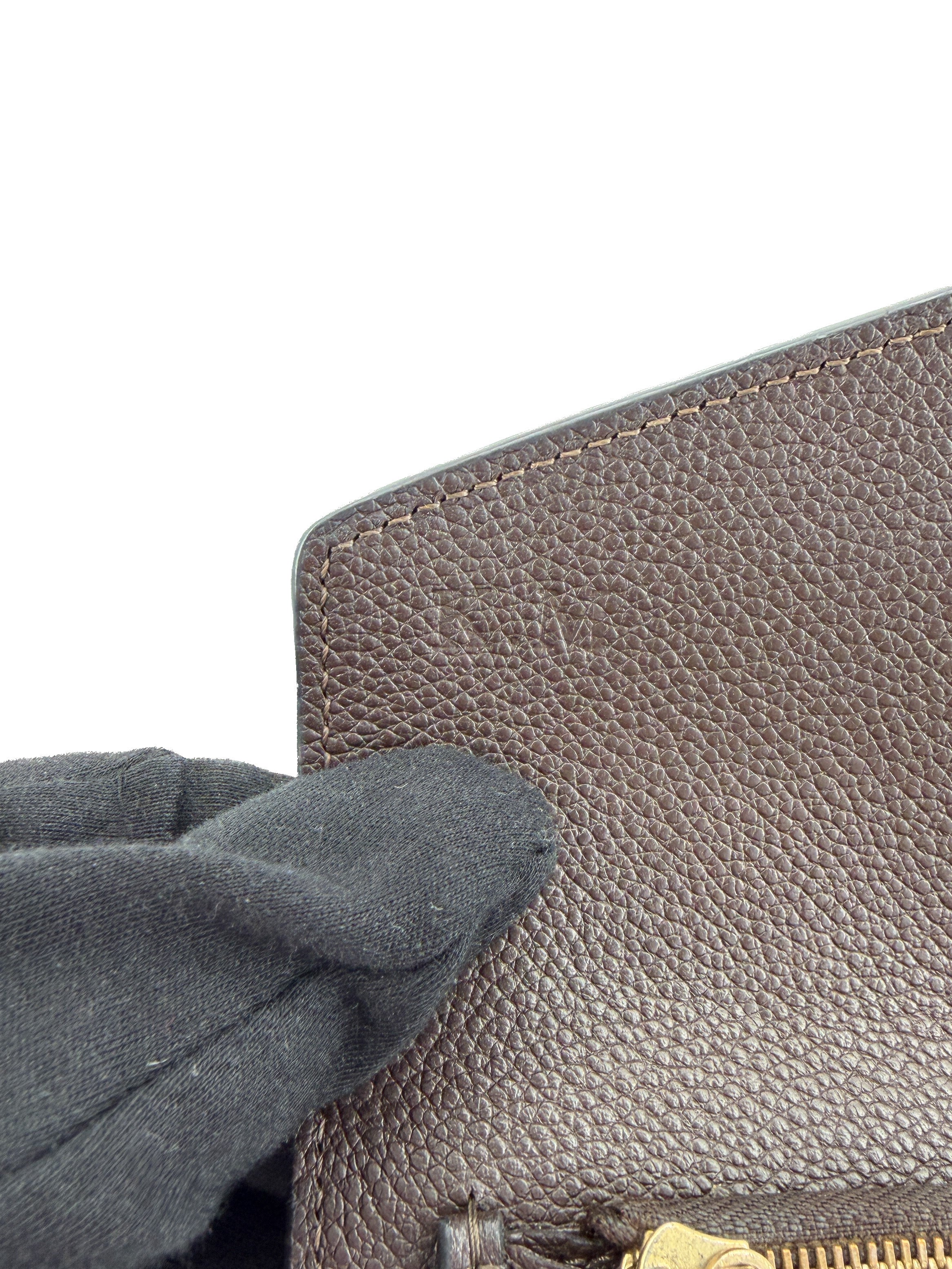 Louis Vuitton brown empreinte compact Curieuse wallet SP1163