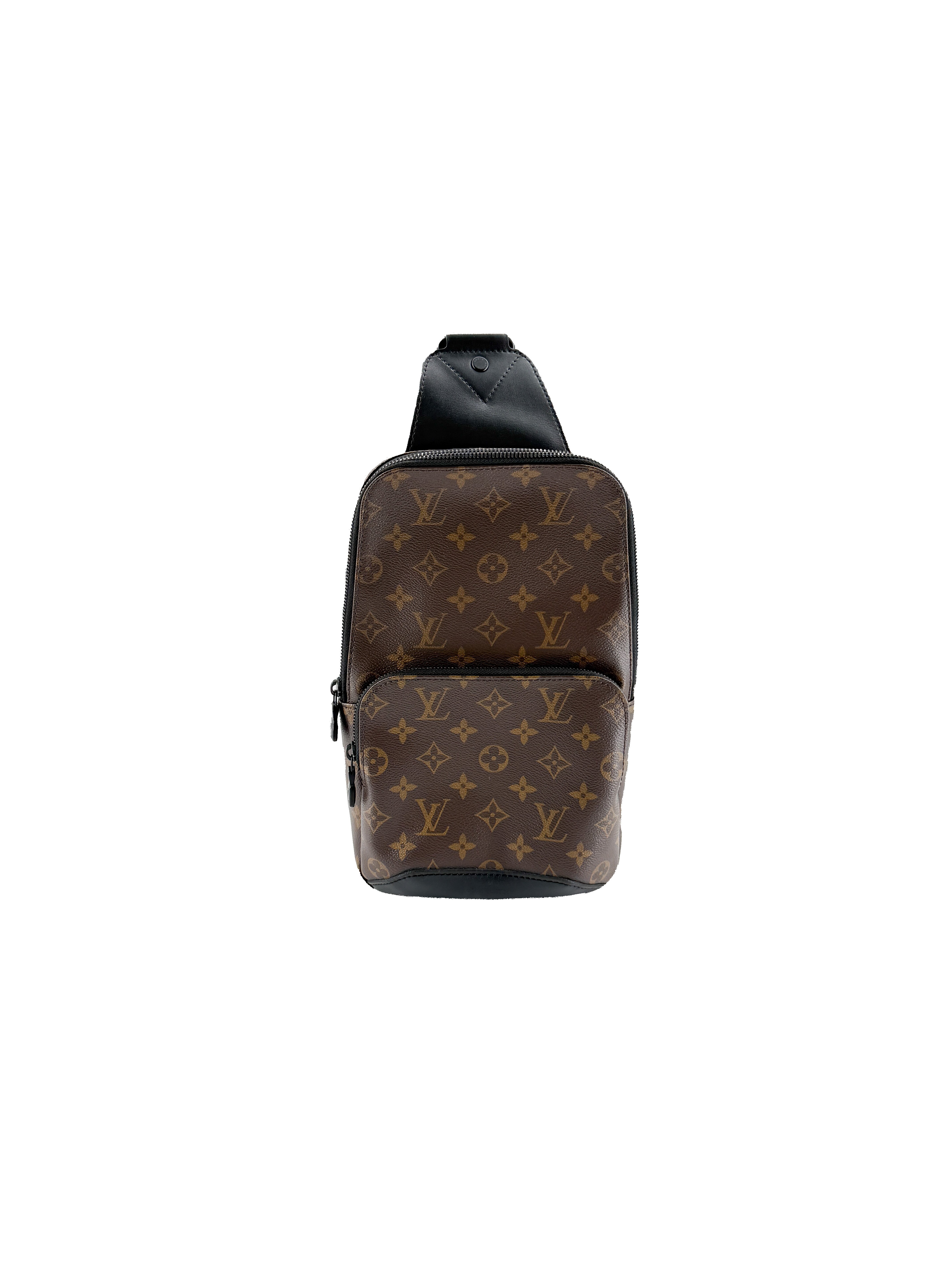 Louis Vuitton monogram black Avenue sling NFC